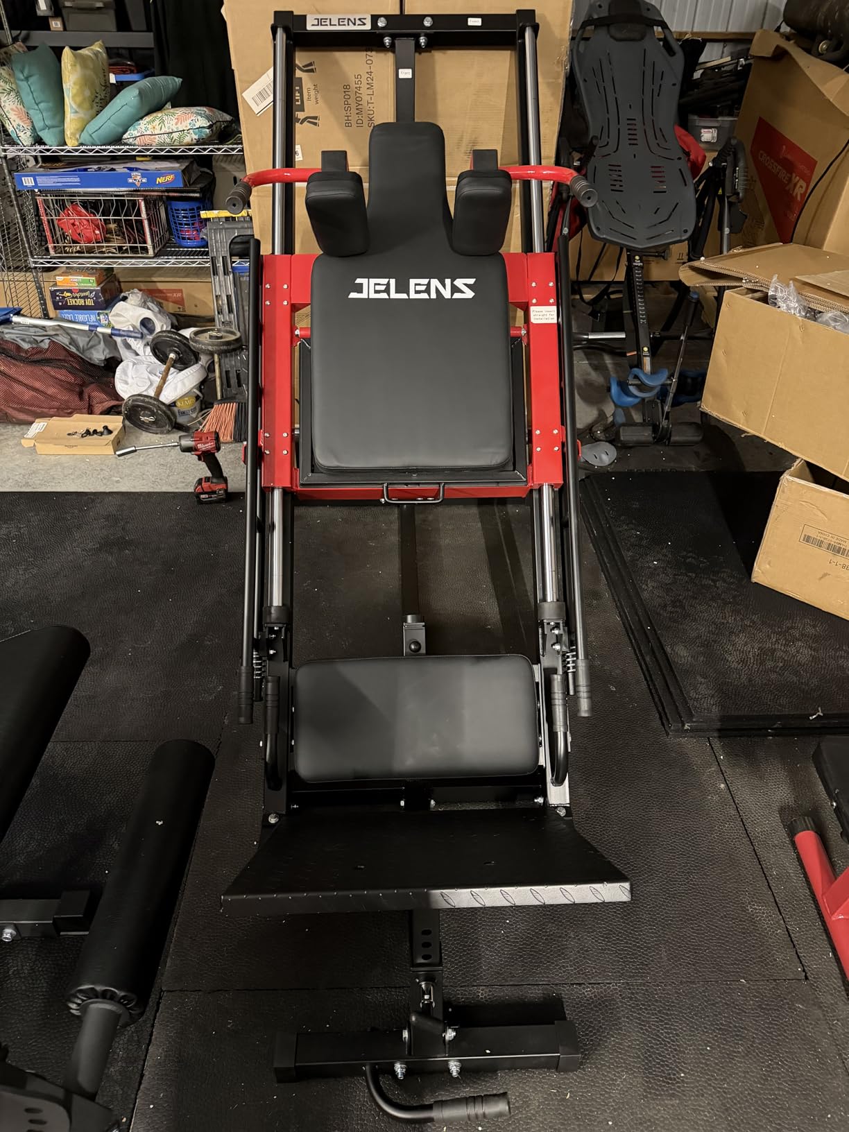 JELENS Leg Press Hack Squat Machine, Leg Machine for Home Gym with Linear Bearing, L11 Professional Adjustable Leg Exercise Machine, Lower Body Workout customer photo 1
