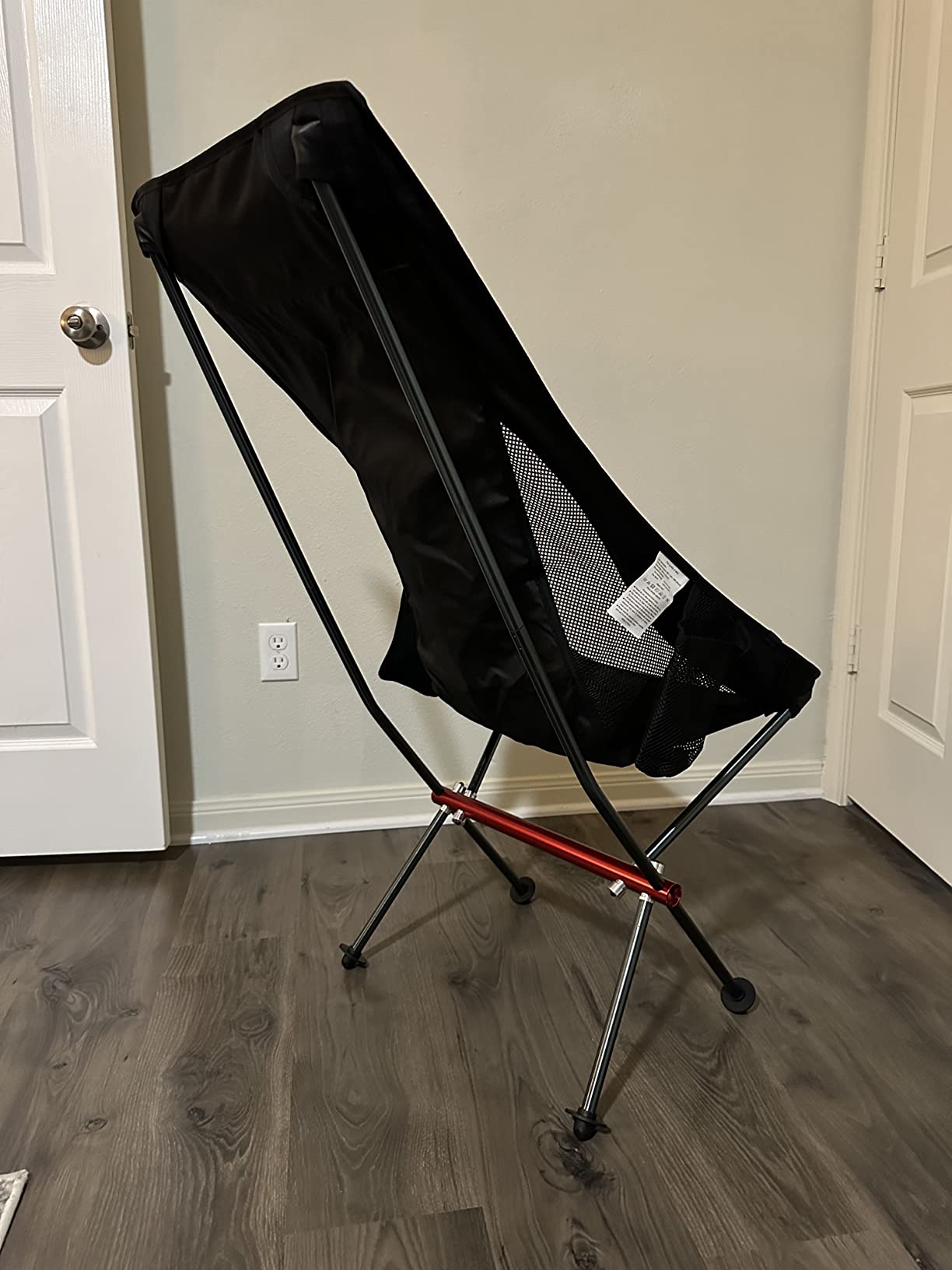 SHALLWE Camping Chairs, All Aluminum Frame Portable Folding Camp Chair for Adults, Heavy Duty High Back Collapsible with Built-in Pillow, Side Pocket, Carry Bag for Backpacking, Hiking, Beach customer photo 1