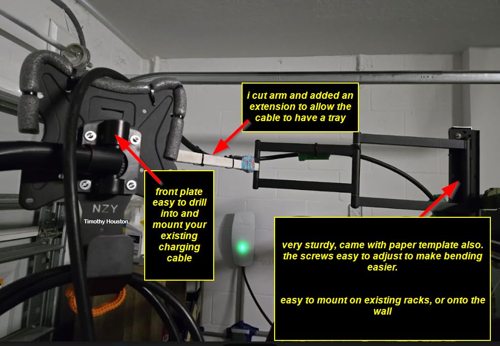MOUNTUP Lockable RV TV Mount for 13-43 Inch TVs - Full Motion Swivel RV TV Bracket with Pull Cord Lock, Space Saving Design for Camper, Trailer, Motorhome, Truck - Max 33lbs & VESA 200x200mm, MU2101 customer photo 2