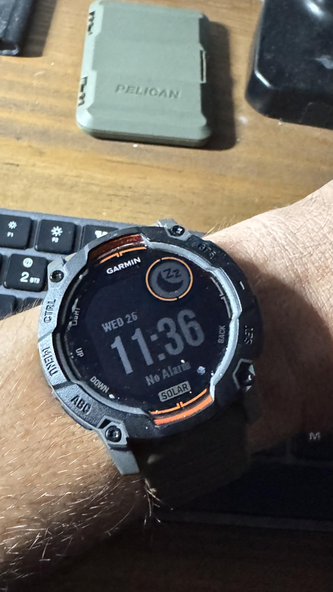 Garmin Instinct 3 Solar, Rugged GPS Smartwatch, 50mm, Charcoal | Solar Charging, Rugged Design, Metal-Reinforced Bezel, 24/7 Health Monitoring, Built-In Flashlight customer photo 1