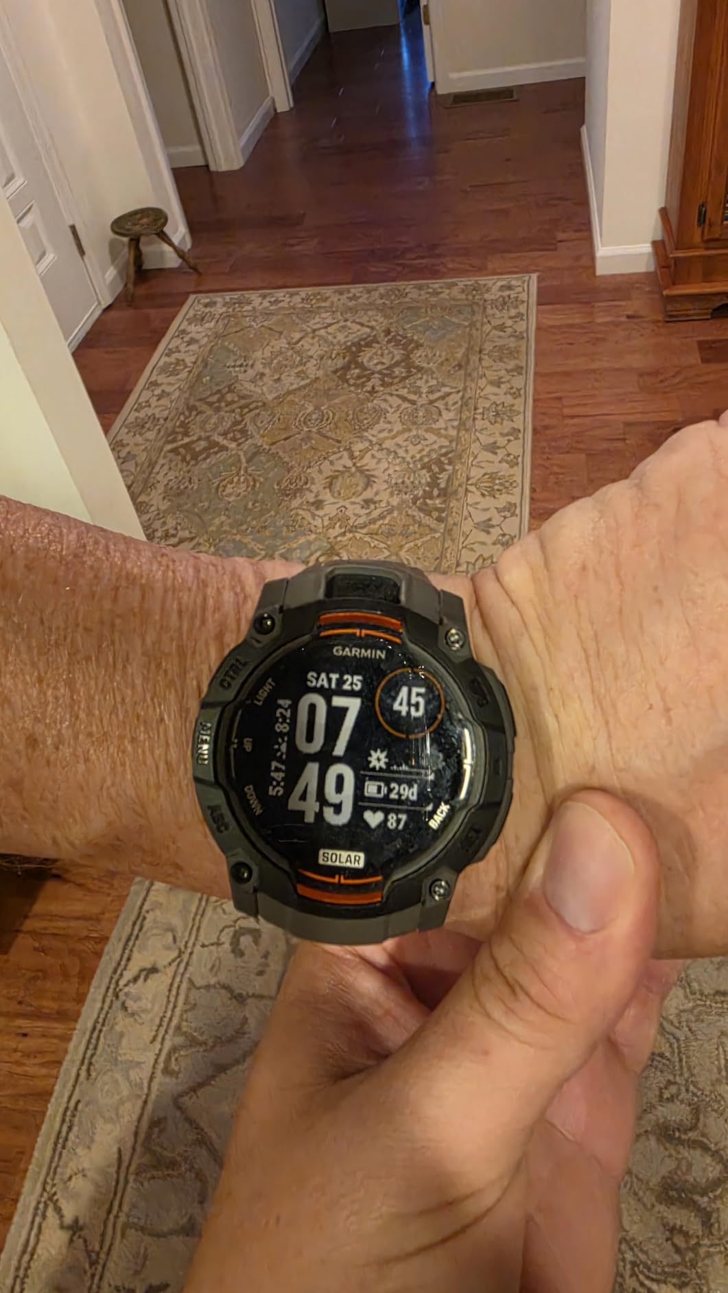 Garmin Instinct 3 Solar, Rugged GPS Smartwatch, 50mm, Charcoal | Solar Charging, Rugged Design, Metal-Reinforced Bezel, 24/7 Health Monitoring, Built-In Flashlight customer photo 2