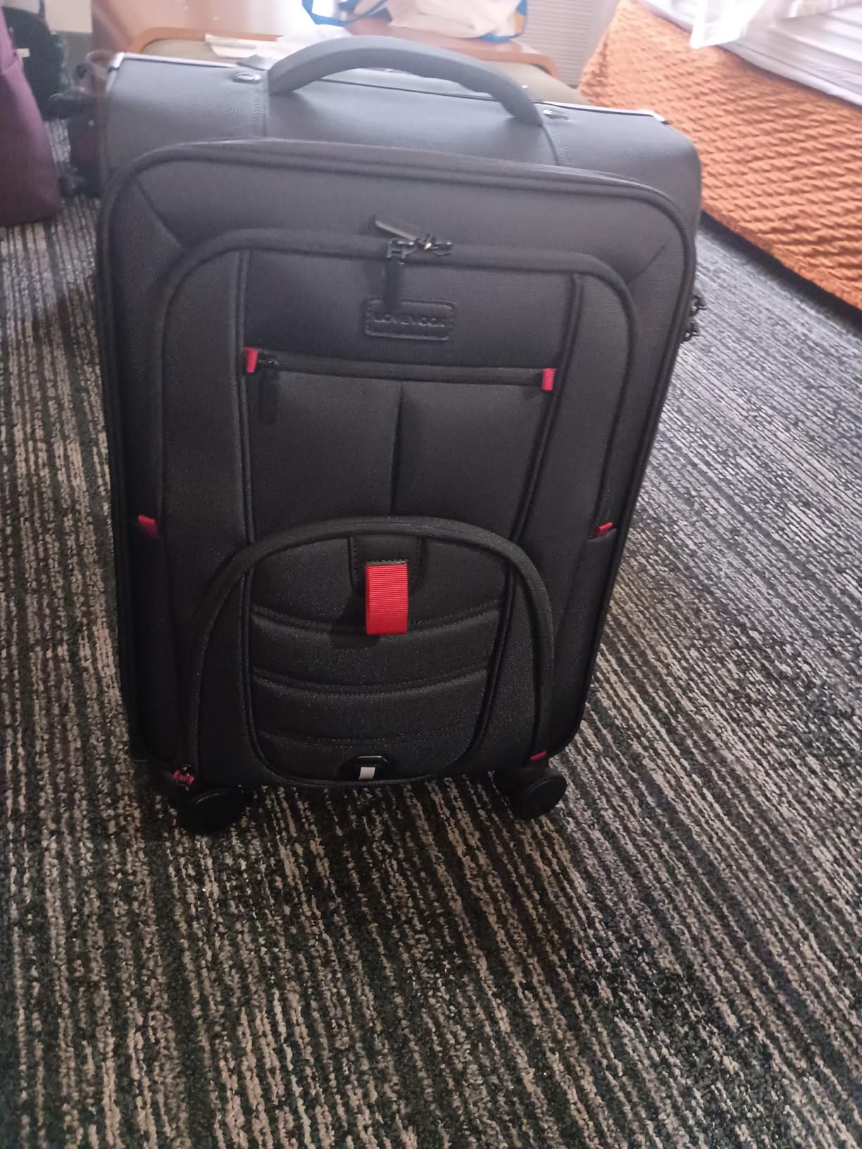 Carry On Luggage 22x14x9 Airline Approved with TSA Lock for Business Trip | with 2 Pcs Packing Cubes, 360° Silent Spinner Wheels, Front Laptop Compartment Softside Travel Carry-on Luggage fit Overhead customer photo 1