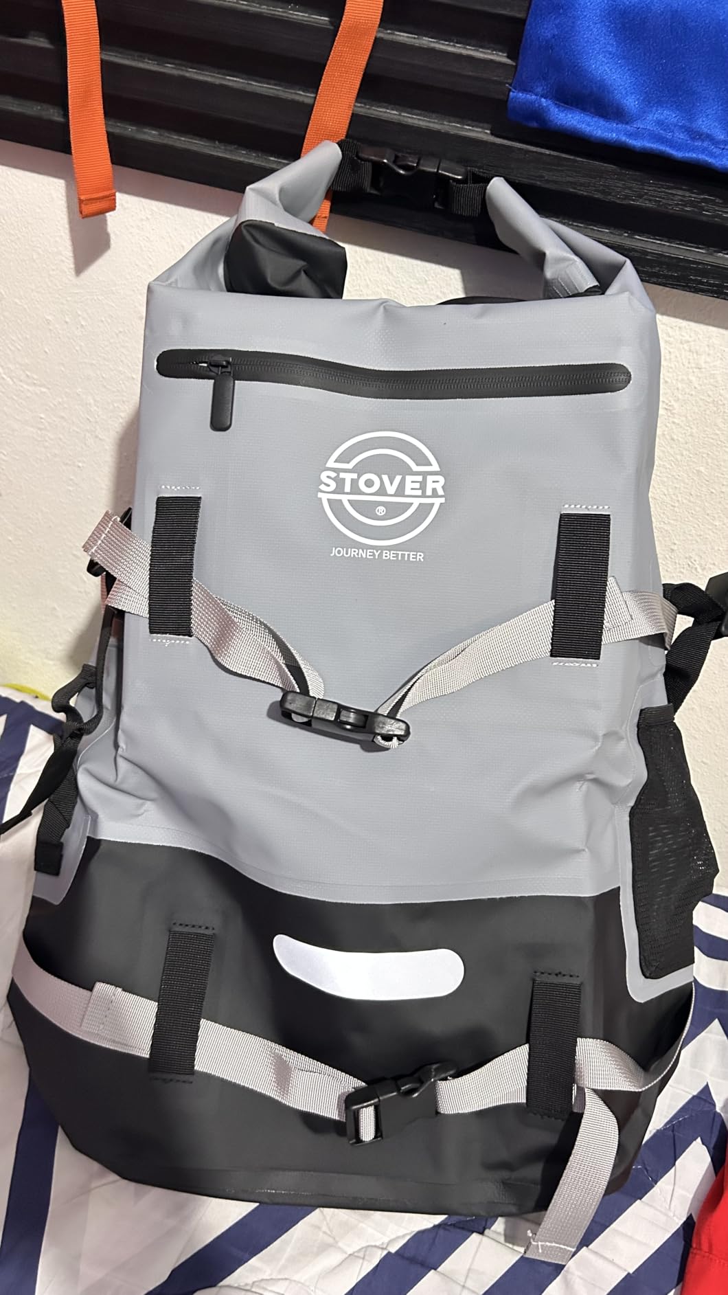 STOVER 5/10/25/30/40L Waterproof Dry Backpack & Phone Case- Large Floating Dry Bag for Kayaking, Travel, Hiking, Fishing, Camping, Motorcycles & Beach, Heavy-Duty Roll Top Men/Women (Purple) customer photo 2