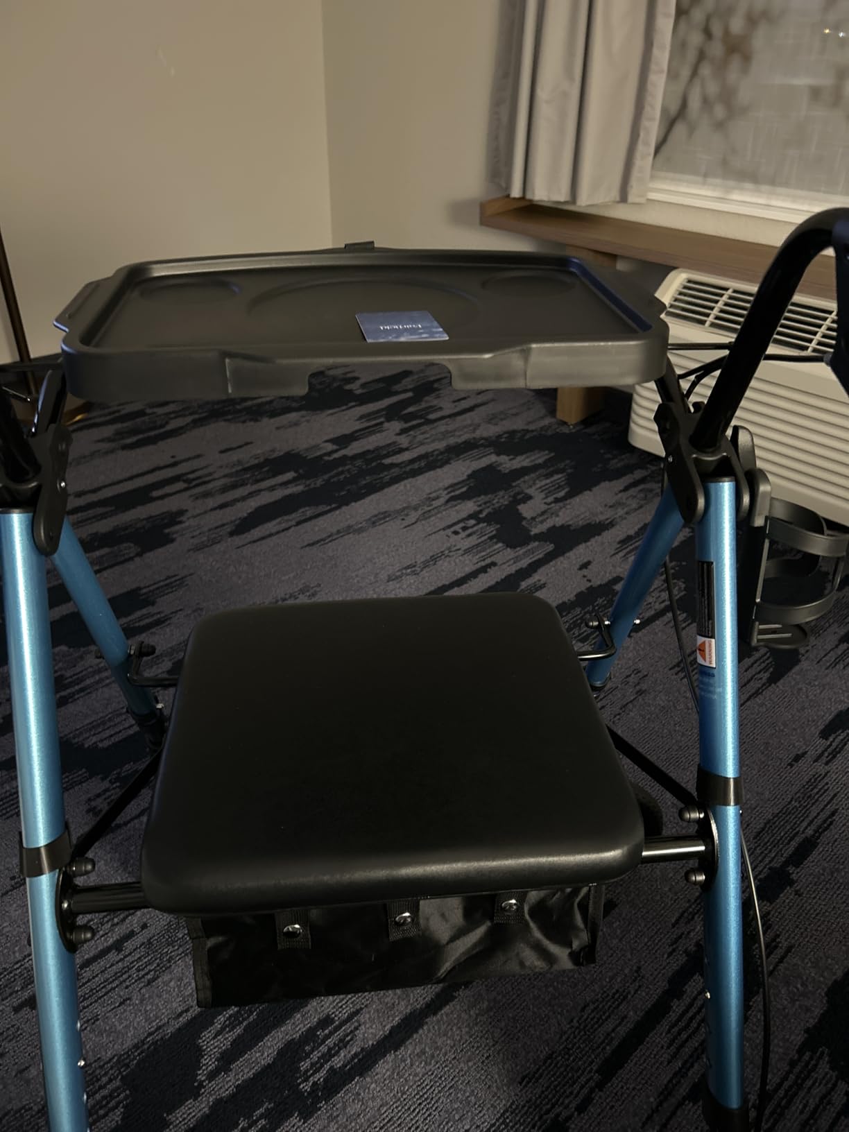 300lbs Foldable Rollator Walker for Seniors with Seat & Removable Tray customer photo 1