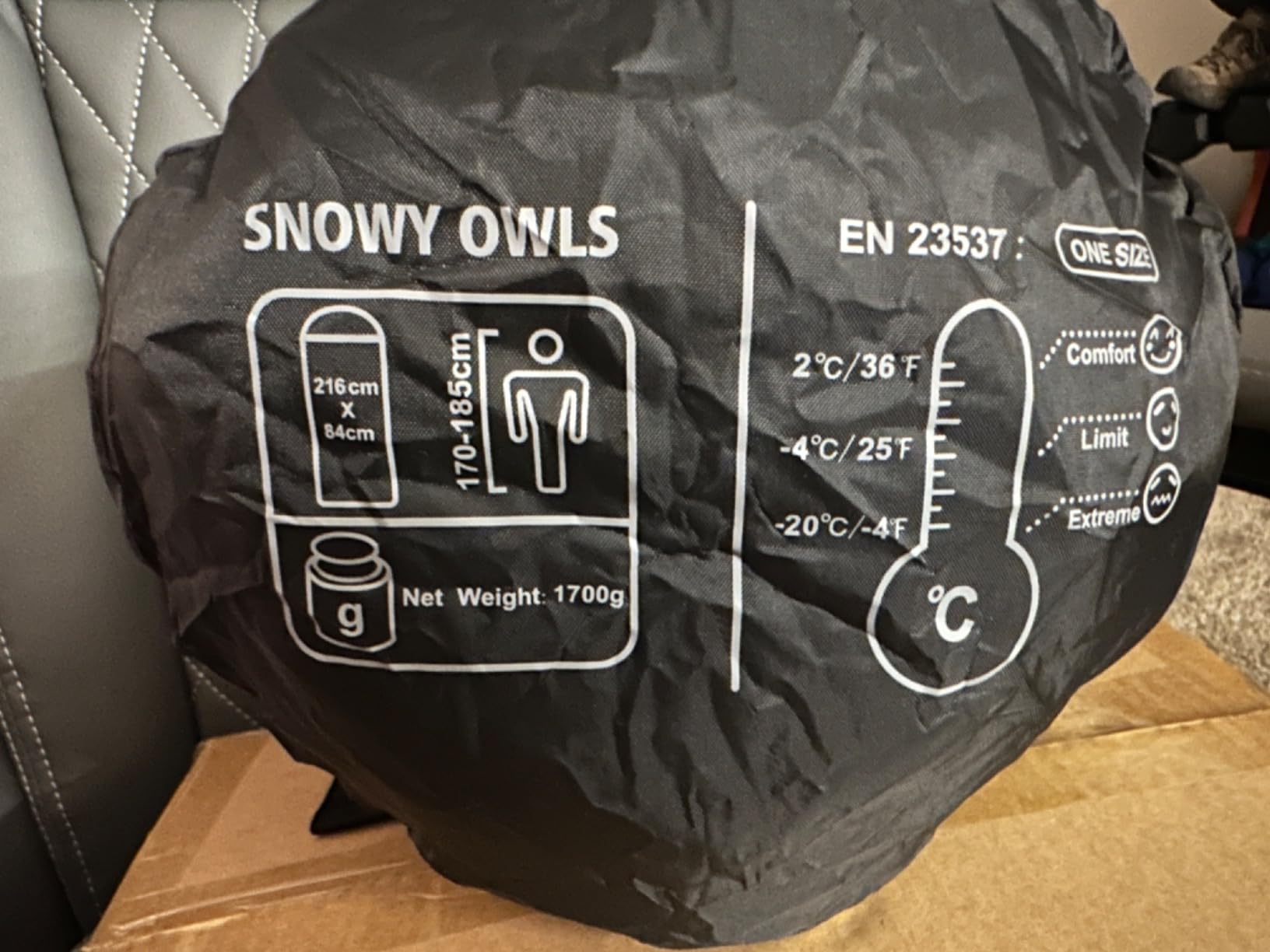 Mummy Sleeping Bag for Adults, 25-36℉ 3-4 Season Cold Weather Camping Bags customer photo 2