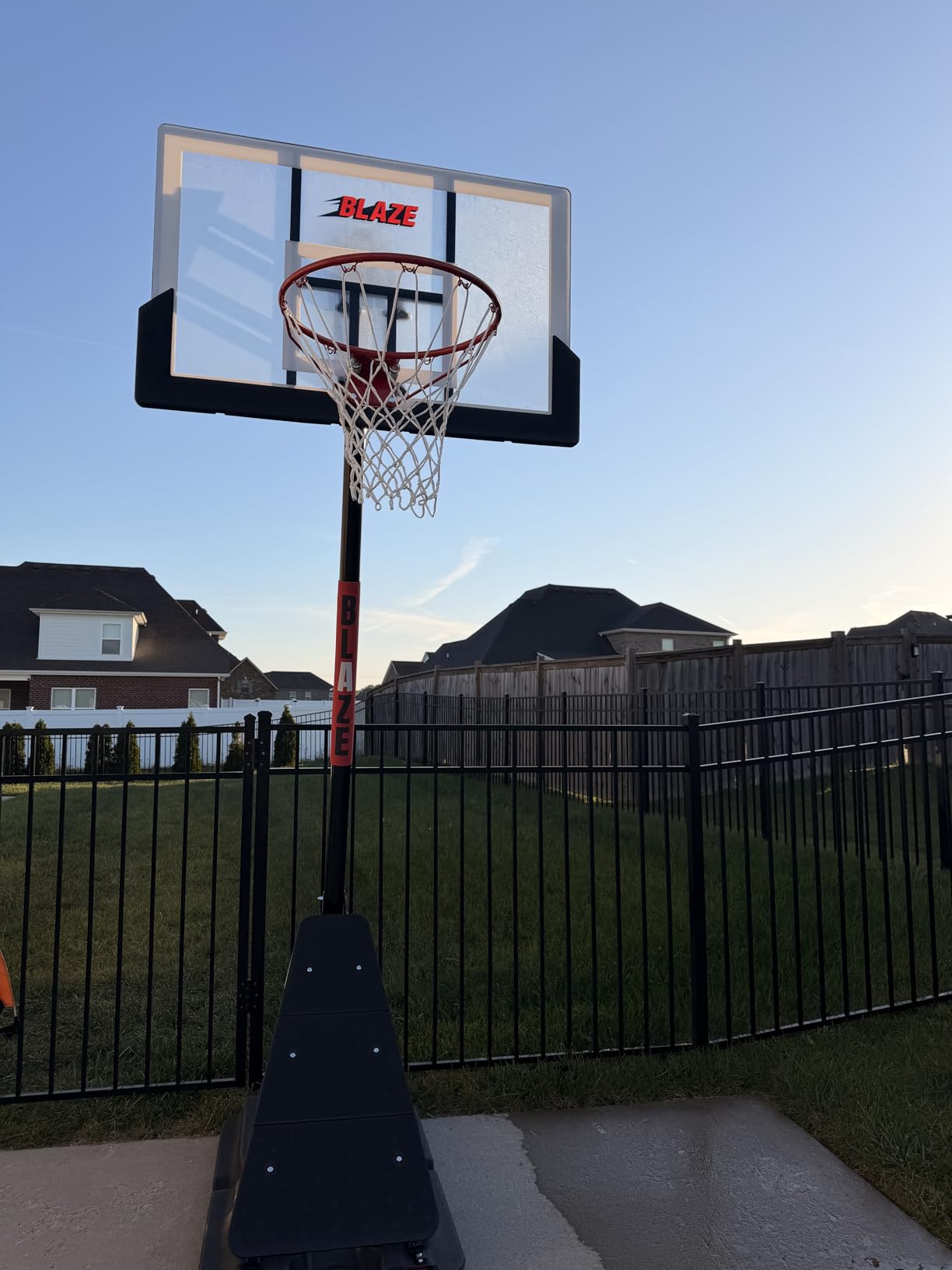 Basketball Hoop Outdoor 10 FT Height Adjustable, Portable Basketball Goals Systems with 45