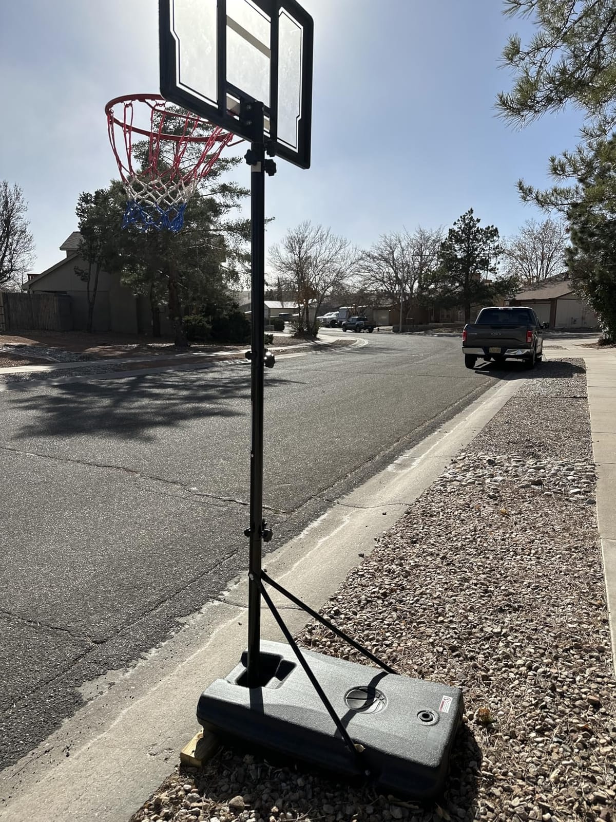 Basketball Hoop Outdoor 10 FT Height Adjustable, Portable Basketball Goals Systems with 45