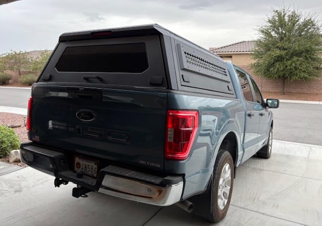 Rough Country Truck Bed Cap Topper for Ford F-150 (2021-2026) 5'7 Bed - Modular Design, Locking Gullwing Access Doors, Molle Panels, LED Interior Lighting customer photo 2