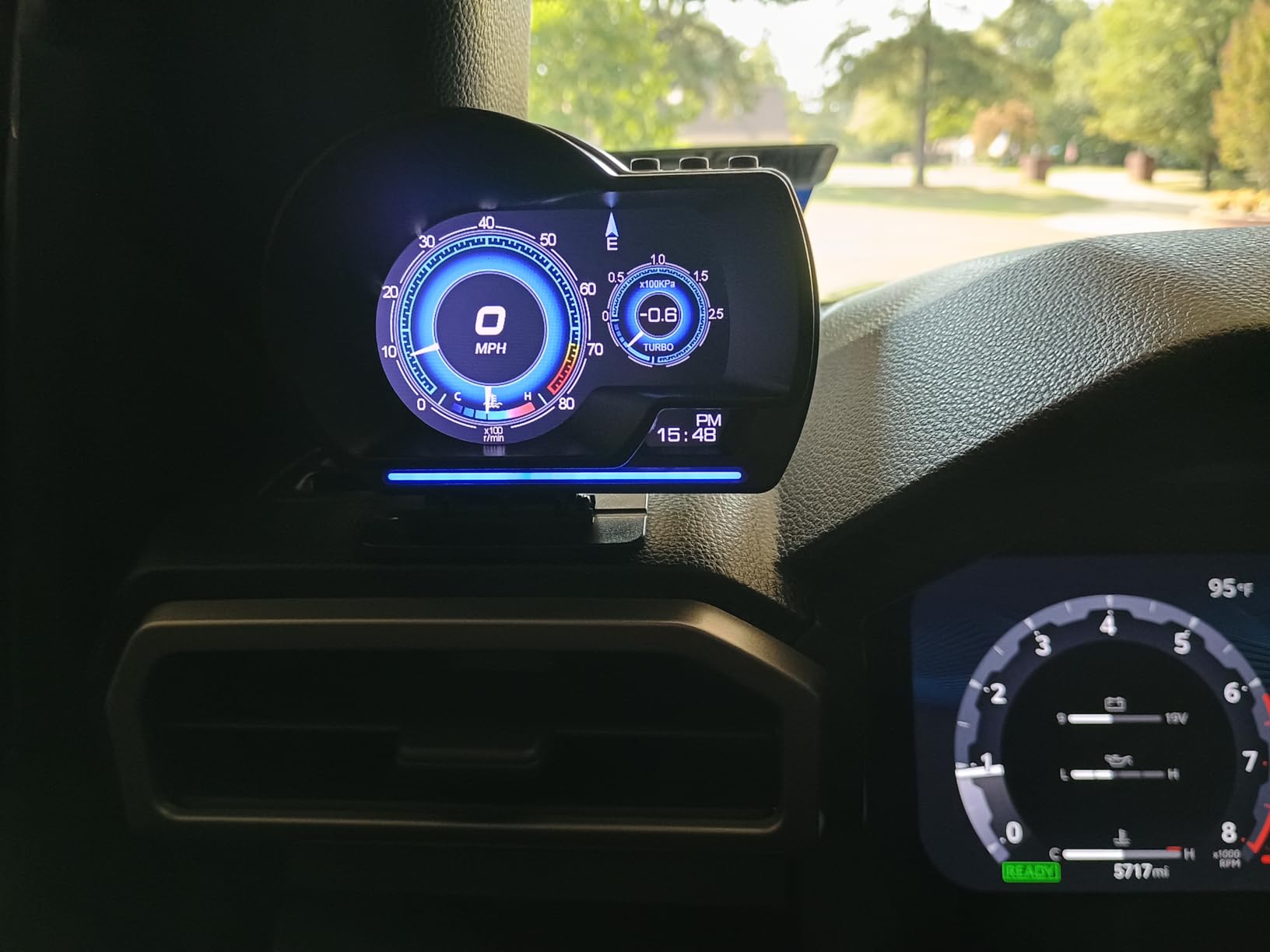 MH Head Up Display for Car, OBD2+GPS Dual System, OBD2 Gauge Display, GPS Speedometer, Tachometer, Water Temp, Volt, Overspeed Alarm Fault Diagnosis customer photo 2