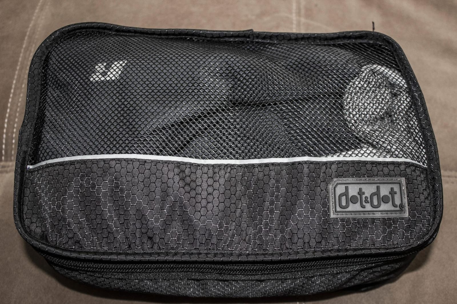 Dot&Dot Large Compression Packing Cubes 5pc Set - Suitcase Luggage Organizer Bags - Expandable Travel Essentials - Lightweight Fabric Organizers customer photo 2