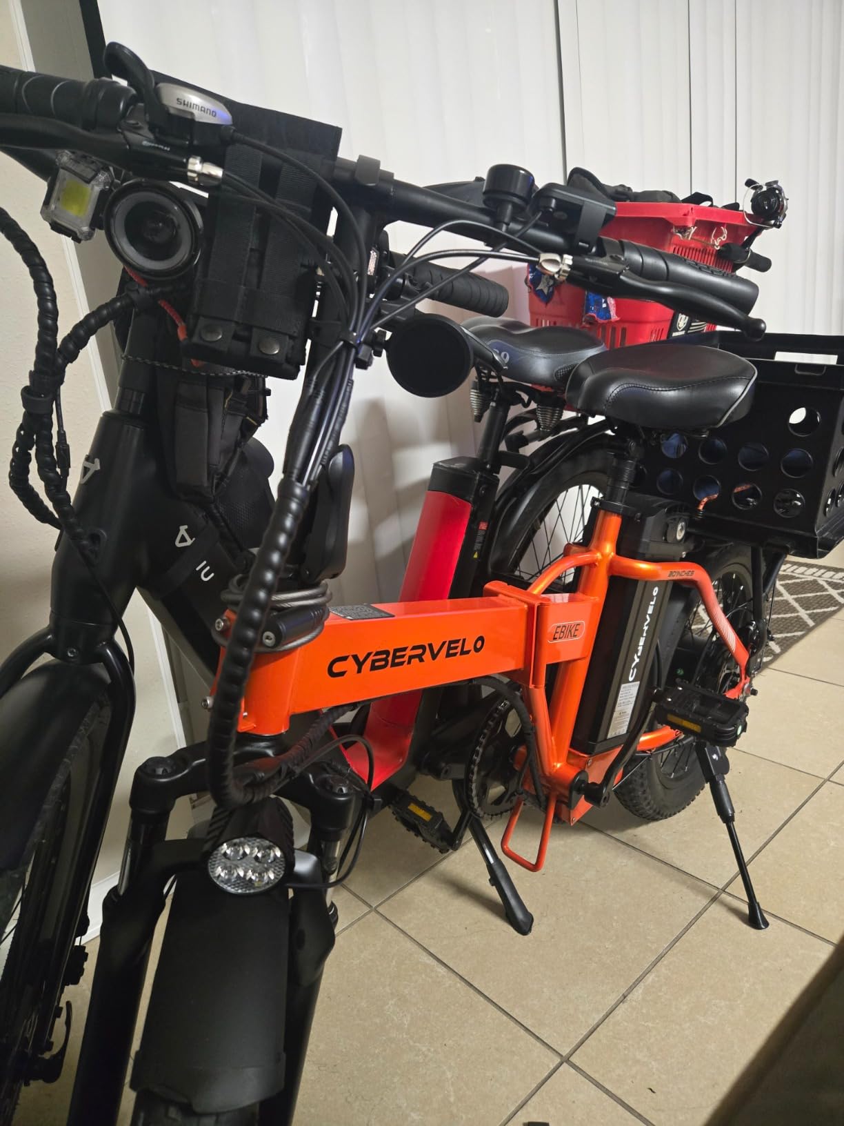 bluebiko 2 Seater Electric Bike, 48V 20AH(𝟗𝟔𝟎𝐖𝐇) Large Removable Battery, 𝟏𝟑𝟎𝟎𝐖 Peak Motor, 20