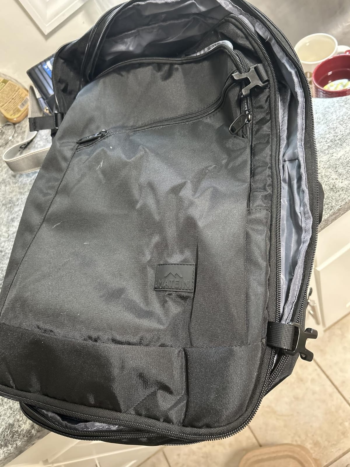 MATEIN Carry on Backpack for Airplane, Expandable Travel Bag for Travelling customer photo 1