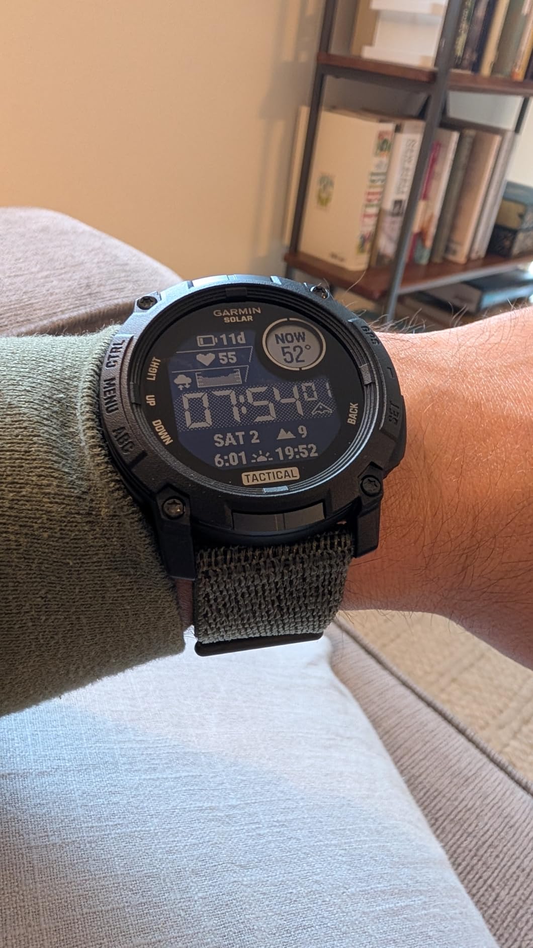 Garmin Instinct® 3 Tactical, Solar, 45mm, Black | Outdoor GPS Smartwatch, Solar Charging, Dedicated Tactical Features, Metal-Reinforced Bezel, Built-In Flashlight customer photo 1