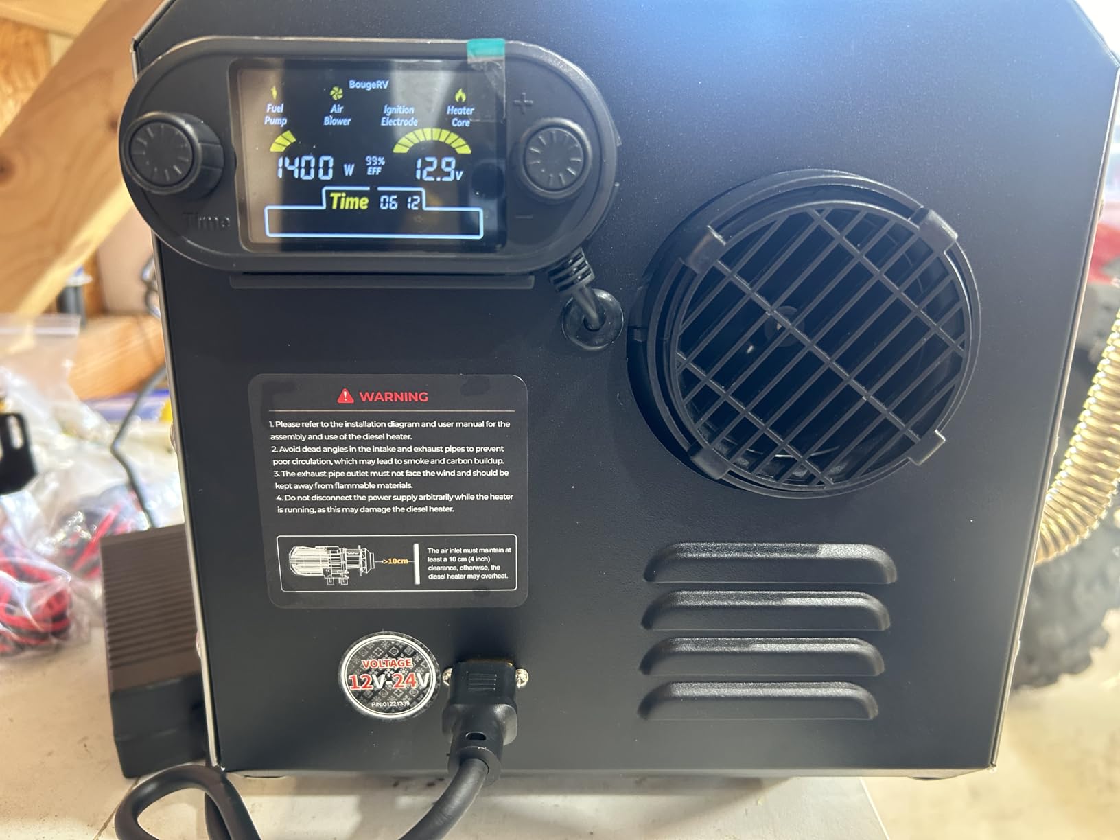 BougeRV 5KW Diesel Heater, 5L All-in-One Portable Air Diesel Parking Heater customer photo 1
