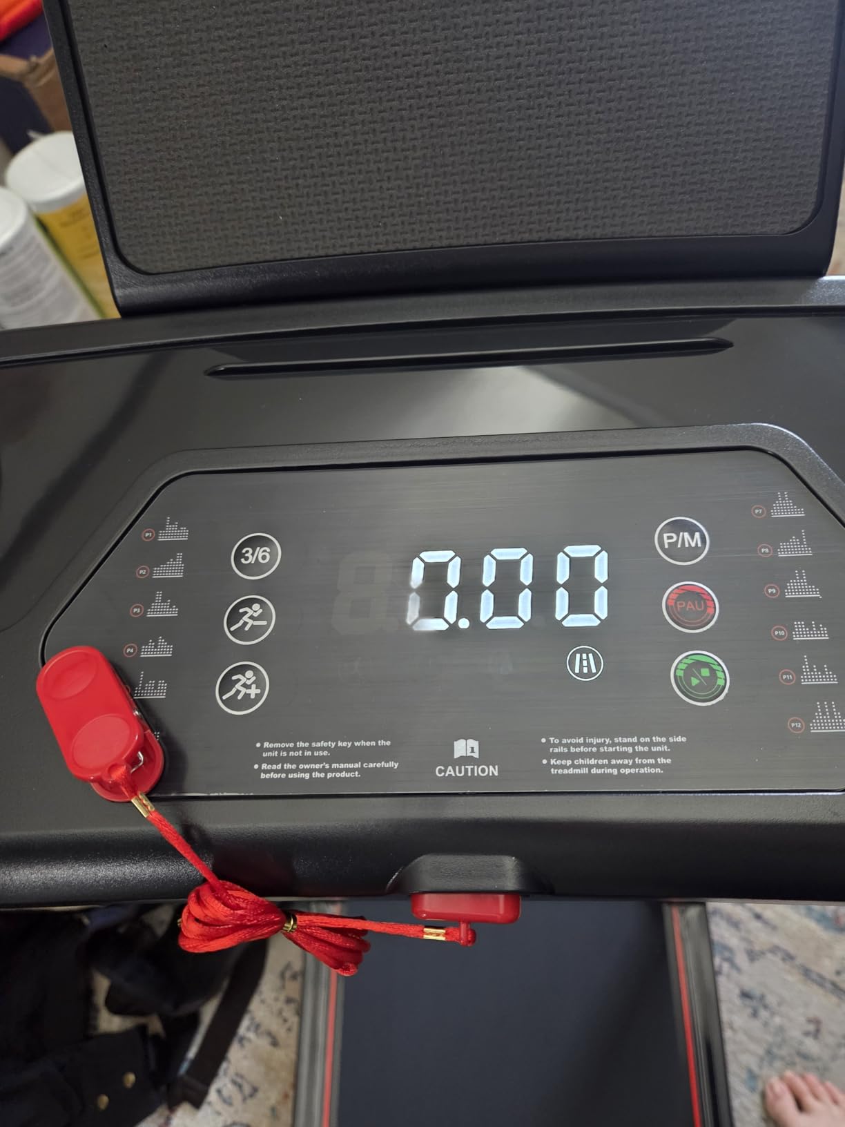 Treadmills for Home 3.0HP Foldable Treadmill with 12% Incline Small customer photo 1