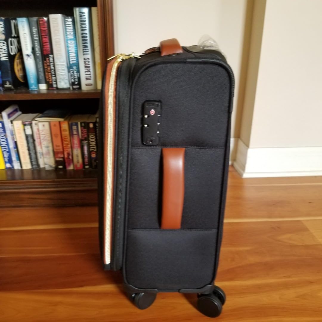 LOVEVOOK Carry on Luggage 22x14x9 Airline Approved, Waterproof Carry on Suitcase with 3 Pouches, Lightweight Softside Underseat Travel Luggage with 360 Spinner Wheels, TSA Lock for Travel Business customer photo 1