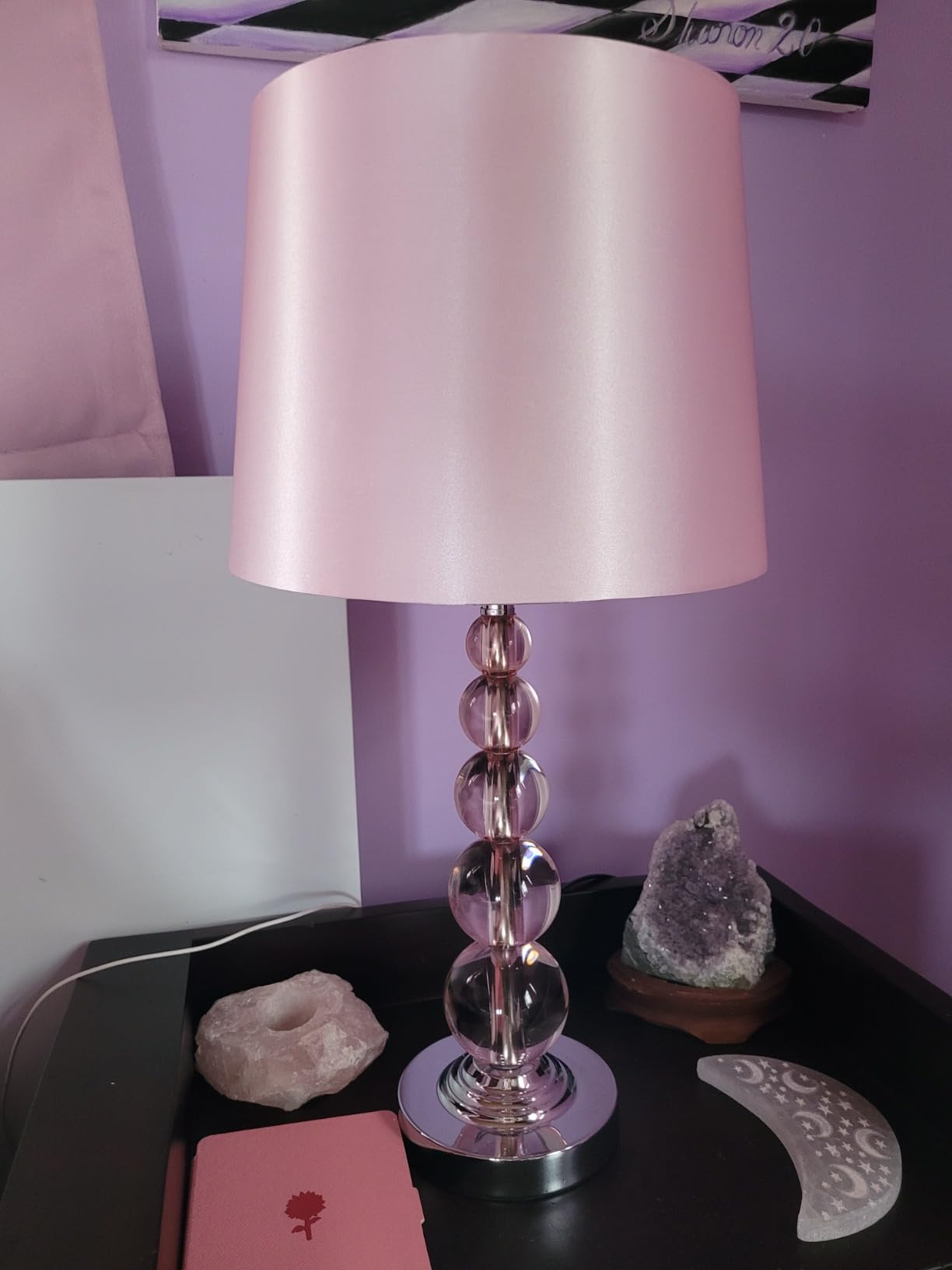 Signature Design by Ashley Linderfield Alabaster 3-Way Table Lamp, White customer photo 1