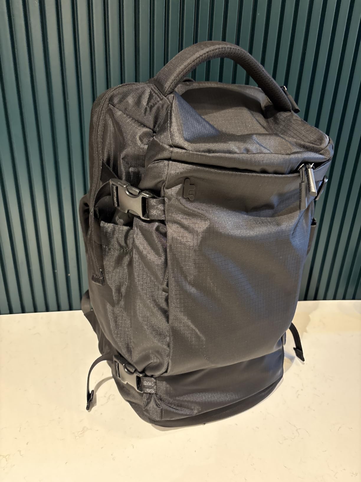 tomtoc Travel Backpack 28L, TSA Personal Item Bag Flight Approved, PFAS Free | Carry on Luggage Backpack for Men Women, Water-resistant Business Airplanes Rucksack for Travel Essentials Fit 16 Inch Laptop customer photo 1