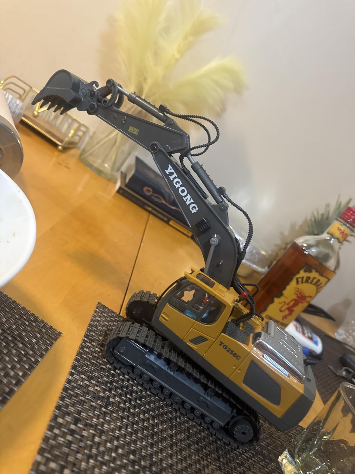Remote Control Excavator Toy, 11CH 2.4GHz Excavator RC Construction Vehicle | RC Sand Digger with Light, 2 Batteries, Metal Construction Truck Toys for Kids customer photo 2
