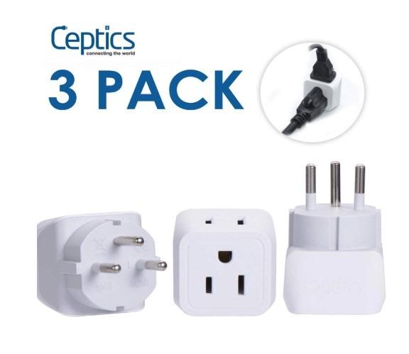 Ceptics Universal Travel Adapter, GAN 100W, 4 USB Ports & 2 Input Sockets | 7 in 1 Design, International Power Adapter with Type A, C, G, I Plugs, Universal + USA/JP Input, 100W Retractable USB-C Cable customer photo 2