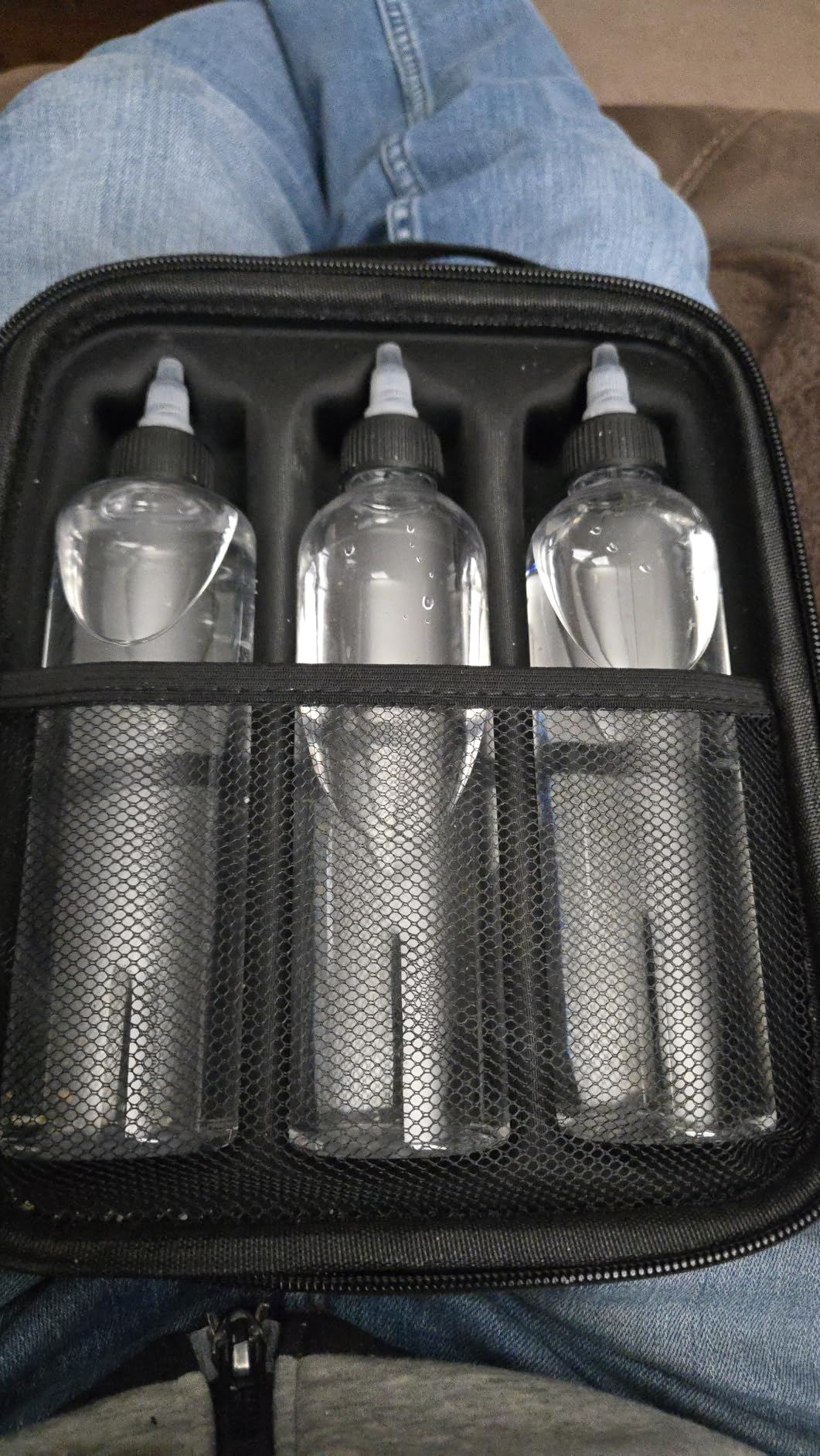 11-Piece Camping Spice Kit - 6 Powder & 3 Liquid Containers with Leakproof Lids, Portable funnel, EVA Hard Case - Portable Seasoning Set for Hiking, BBQ, RV Travel - BPA-Free PET Bottles customer photo 2