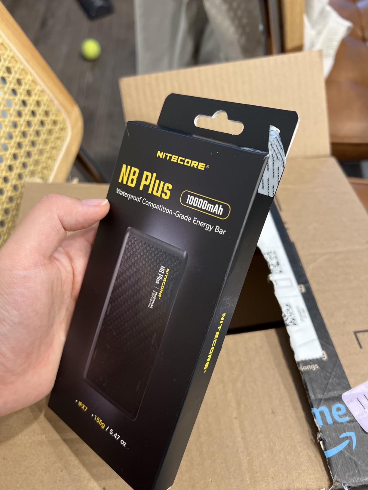 Nitecore NB Plus 10000mAh Power Bank IPX7 Waterproof Lightweight Competition-Grade Energy Bar Carbon Fiber Tag customer photo 2