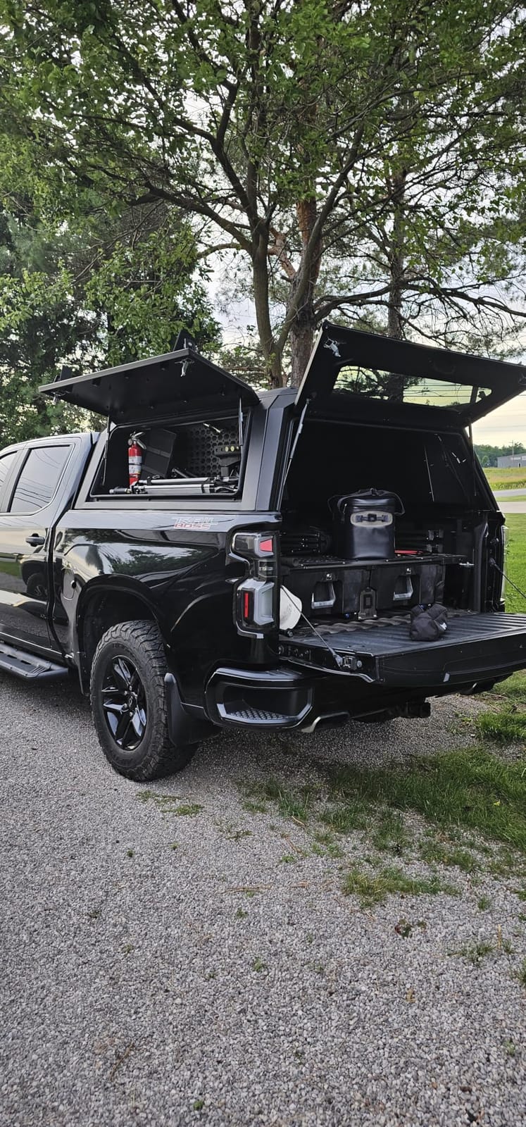 Rough Country Truck Bed Cap Topper for Chevy Silverado & GMC Sierra 1500 (2019-2026) 5'10 Bed - Black 6-Piece Modular Design, Lockable Access Doors, Molle Panels, LED Lighting customer photo 1