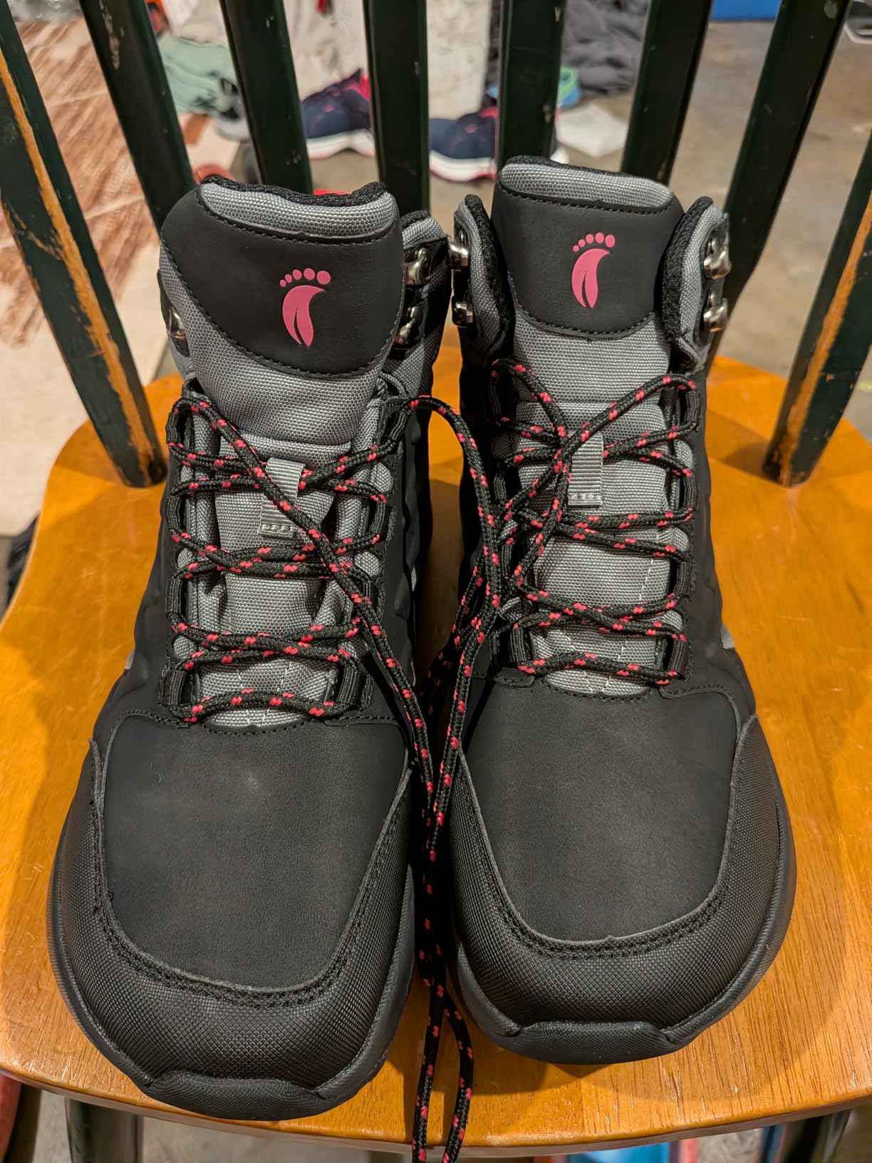 Women's Orthopedic Waterproof Hiking Boots: Comfortable Wide Toe Box Plantar Fasciitis Arch Support Diabetic Walking Shoes, Orthotic Outdoor Ankle Boots for Feet and Heel Pain Relief customer photo 2