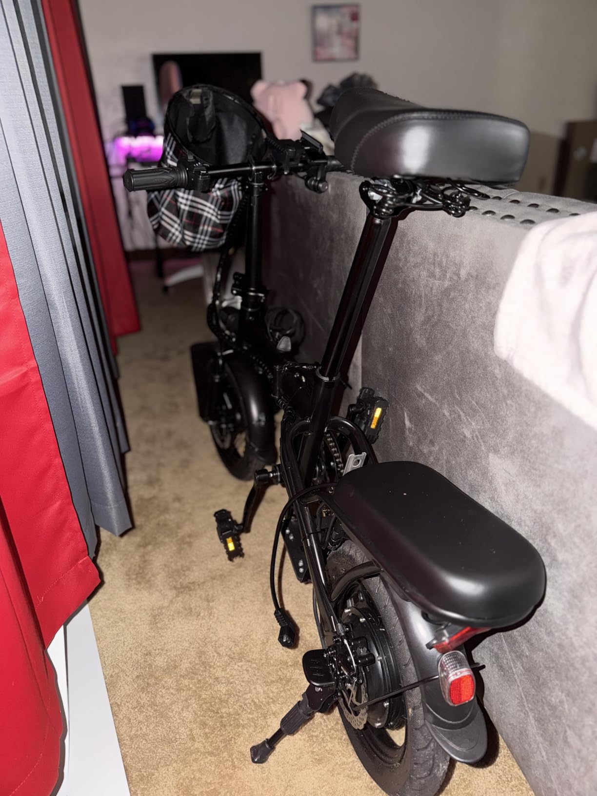 Folding Electric Bike for Adults, 500W Motor 25MPH & 35Miles Long Range, 14” Mini E-Bike with Removable 48V 576Wh Battery, UL Certified Electric Bicycle for Commuting & Teens customer photo 1