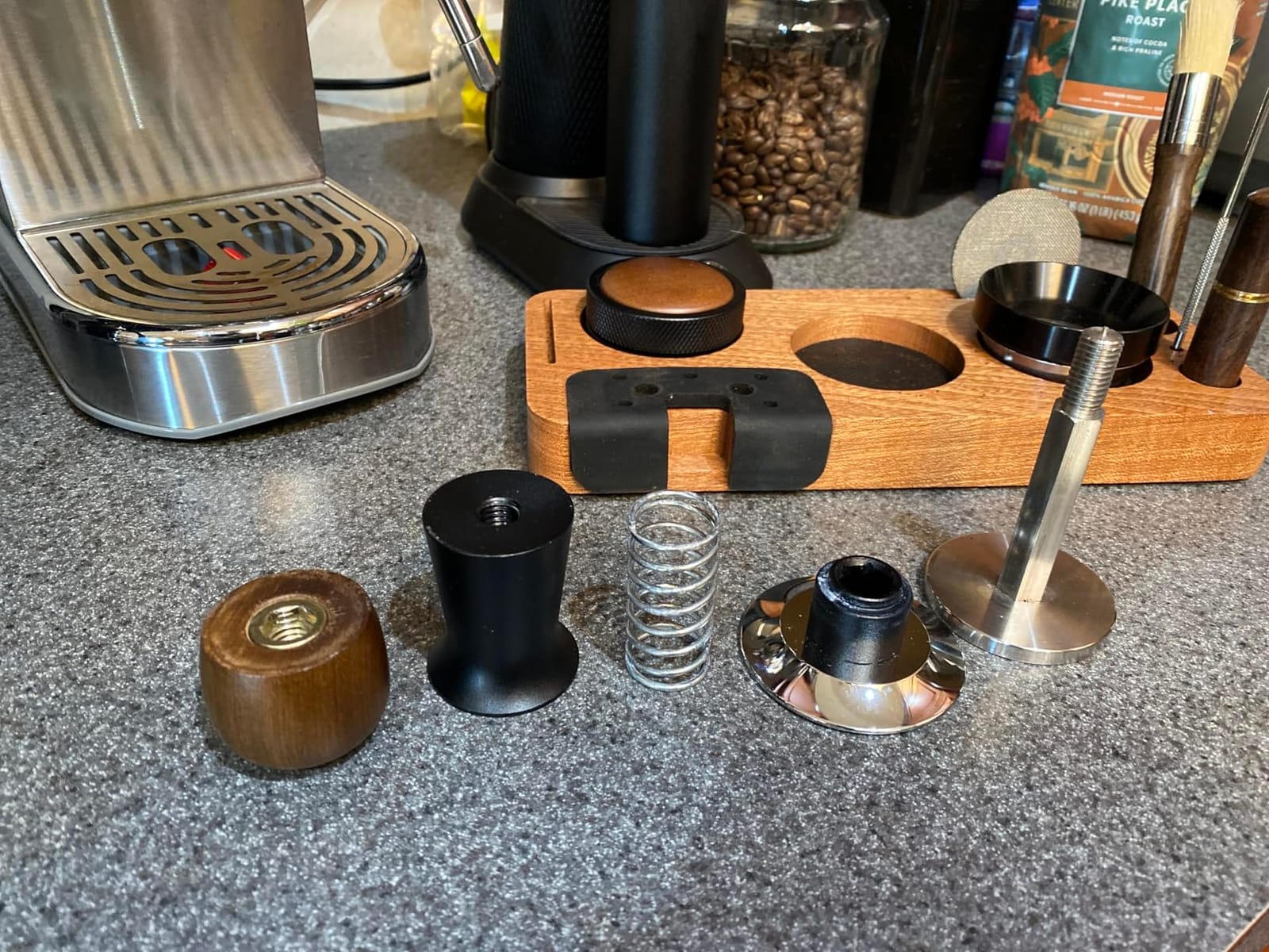 8 PCS Espresso Accessories Kit, 51mm Espresso Tamper Kit & Tamping Station customer photo 1