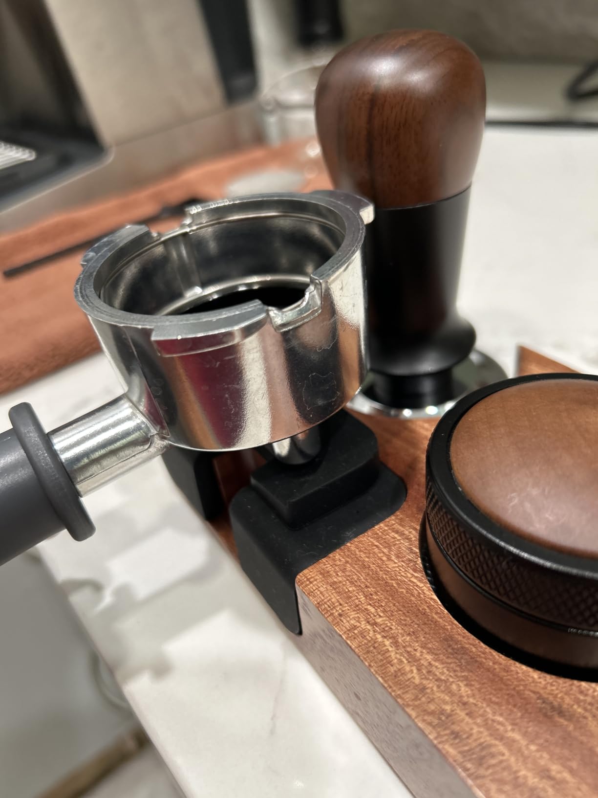 8 PCS Espresso Accessories Kit, 51mm Espresso Tamper Kit & Tamping Station customer photo 2