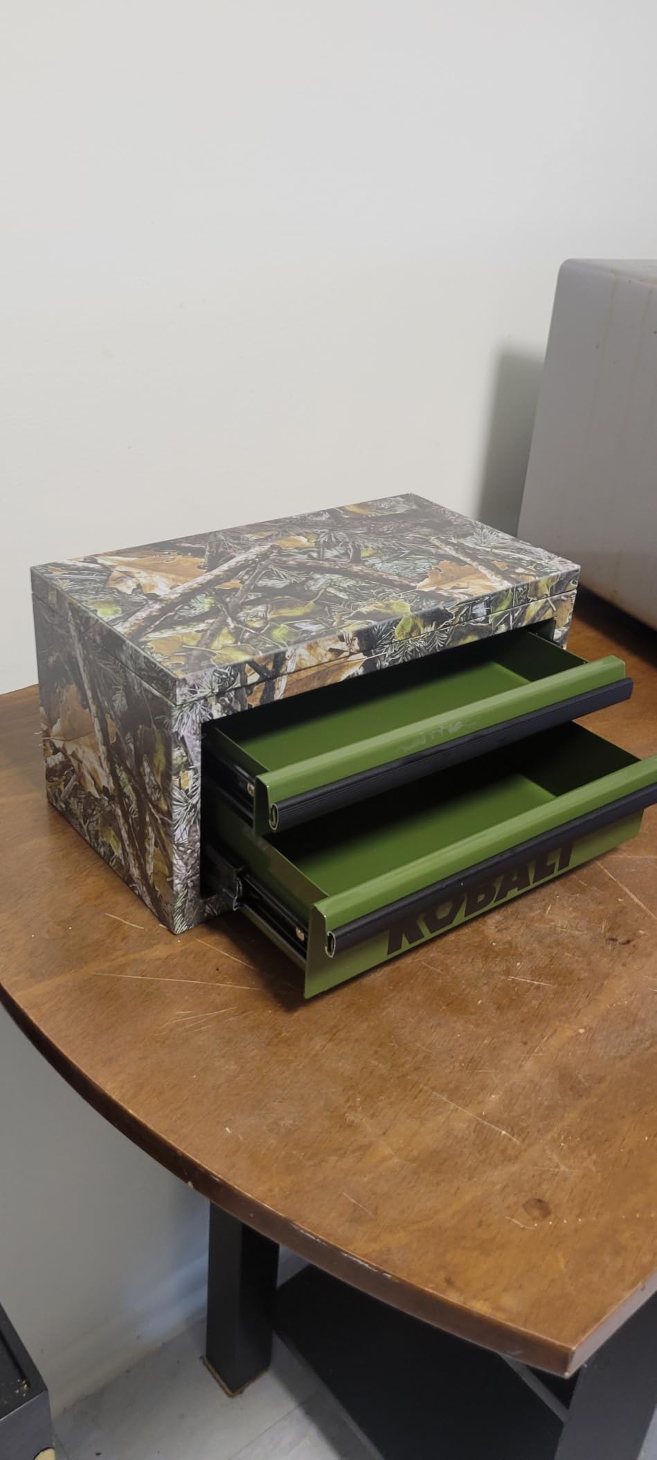Mini 2-Drawer Steel Tool Box Black customer photo 1