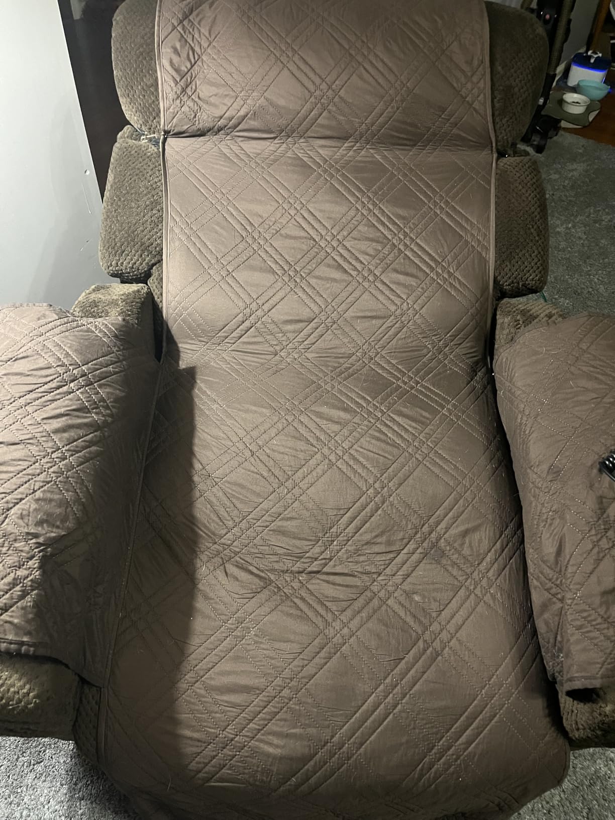 Tami Tami Dual Motor Power Lift Chair Recliner for Elderly with Massage and Heat, Infinite Position Electric Lift Recliner with Adjustable Headrest, USB (T6015 - Plush Fabric, Dark Brown, Medium) customer photo 2