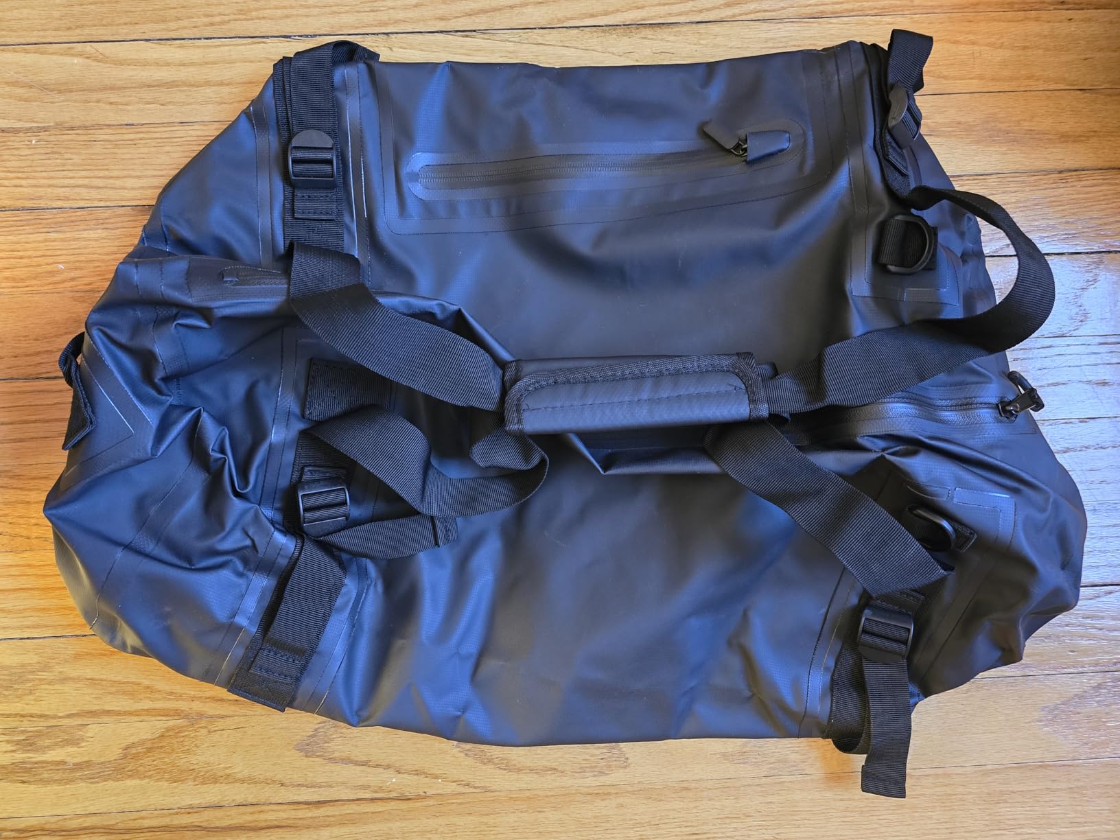 HEETA Waterproof Motorcycle Dry Bag Duffel Luggage Travel Bags, Black 50L customer photo 2