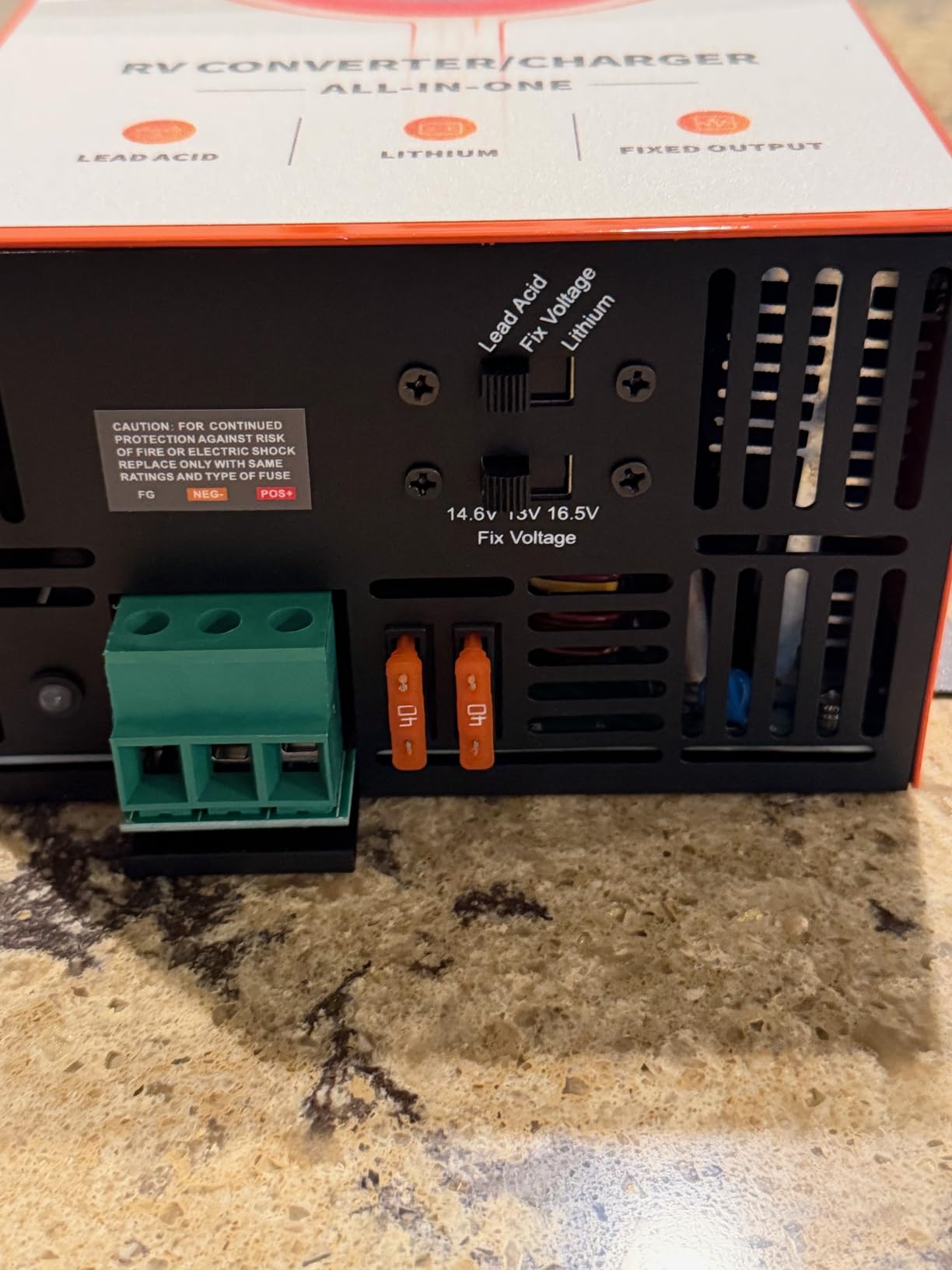 VEVOR RV Power Converter, 55 Amp, 110V AC to 12V DC RV Converter Battery Charger, Multi Stage Smart Charging, 13V to 16.5V Operating Range, Compatible with Lithium & Lead Acid Battery, for Camper customer photo 1