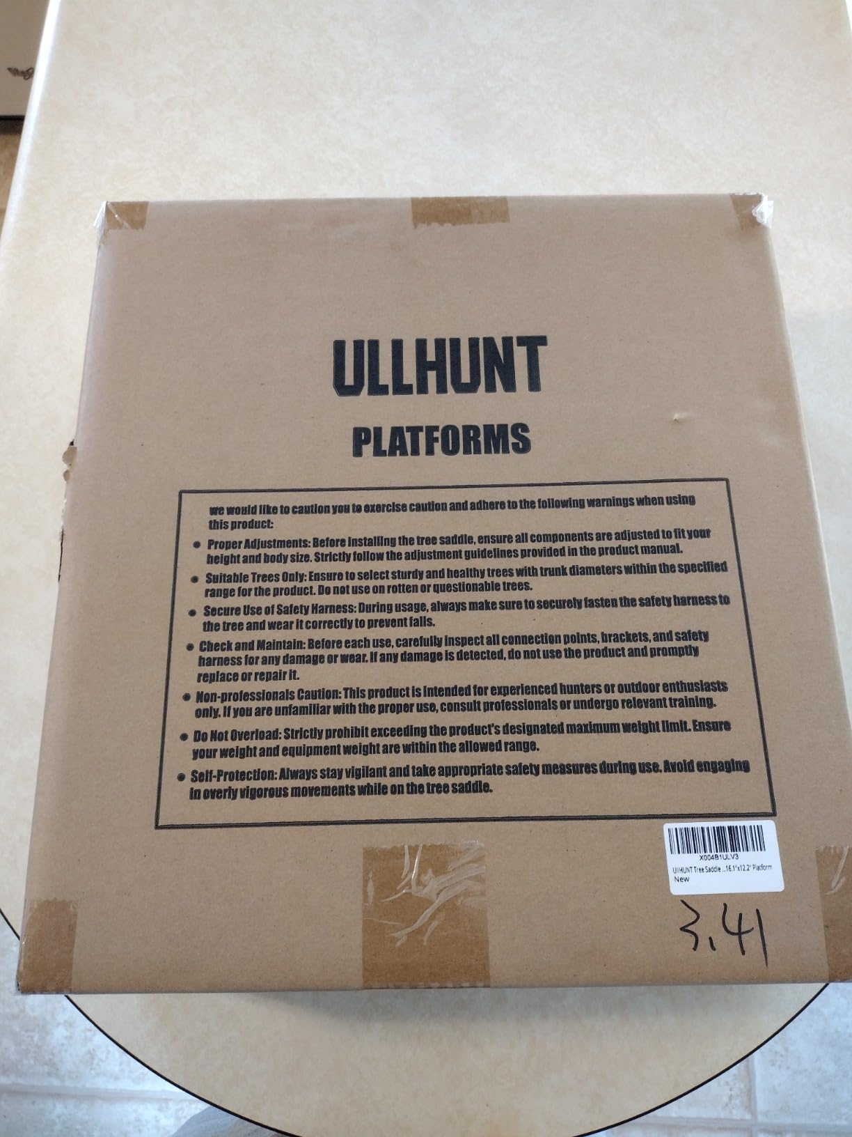 UIIHUNT Tree Saddle Hunting Platform, Reliable Saddle Platform with Non-Slip Ridge Grips, Mobile Cast Aluminum Construction, Fully Adjustable Silent Hunting Saddle Platform, 16.1