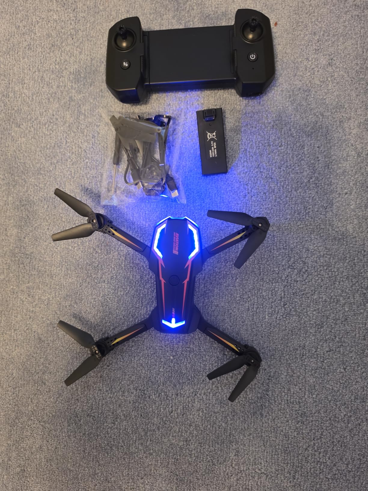 2K HD FPV Drone with Camera for Adults - Altitude Hold, One-Key Takeoff/Landing, 3 Speed Modes, Headless Mode, 2 Batteries, Foldable & Portable, Best Gifts for Beginners, Teen Boys & Girls customer photo 1