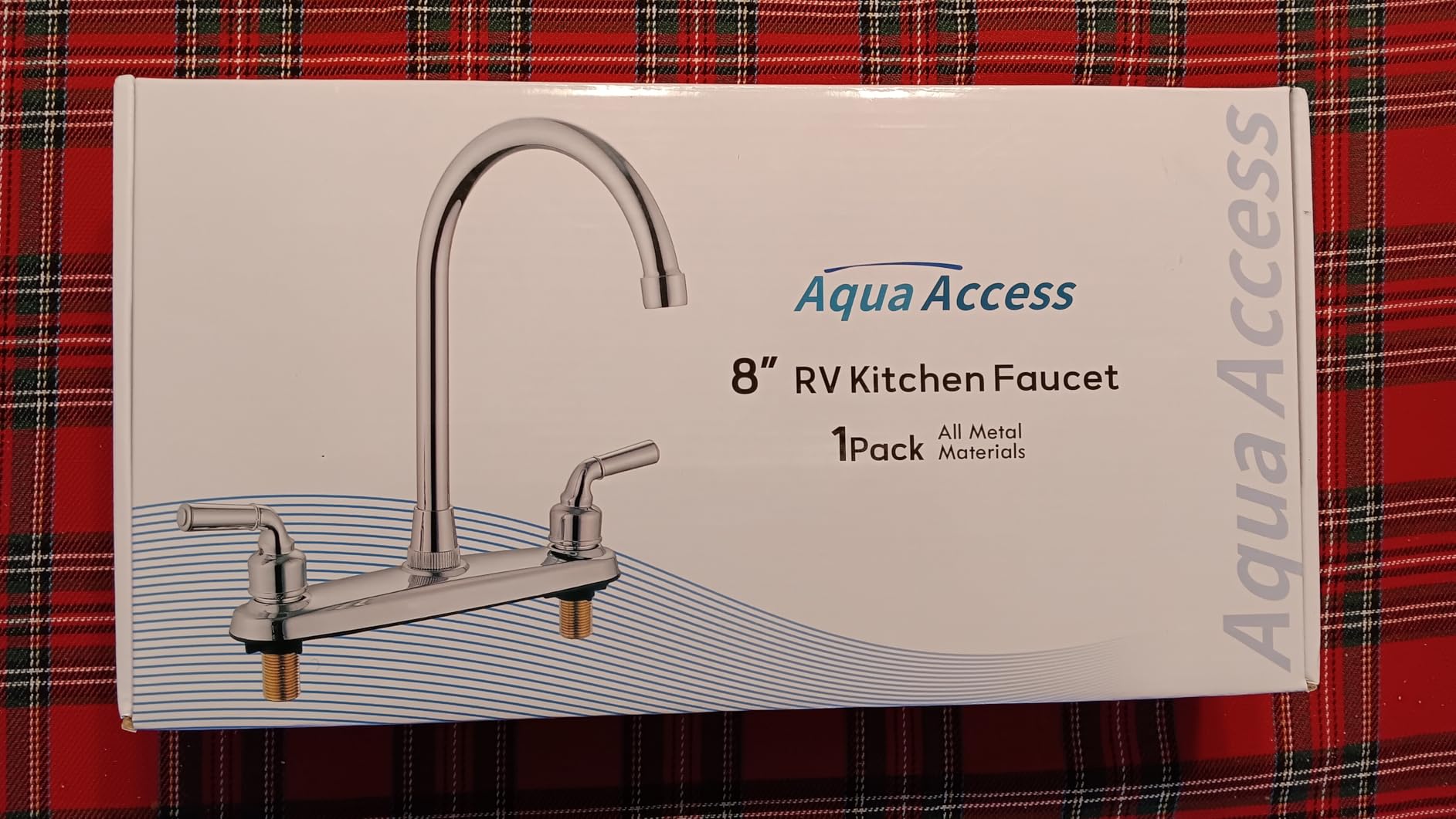 All Metal RV Kitchen Faucet, Camper RV Kitchen Sink Faucet Replacement | Made of All Metal, Equipped with Water-saving Aerator and 360 Degree Swivel Arch, 8 Inch, 2 Hole Installation, Chrome customer photo 2