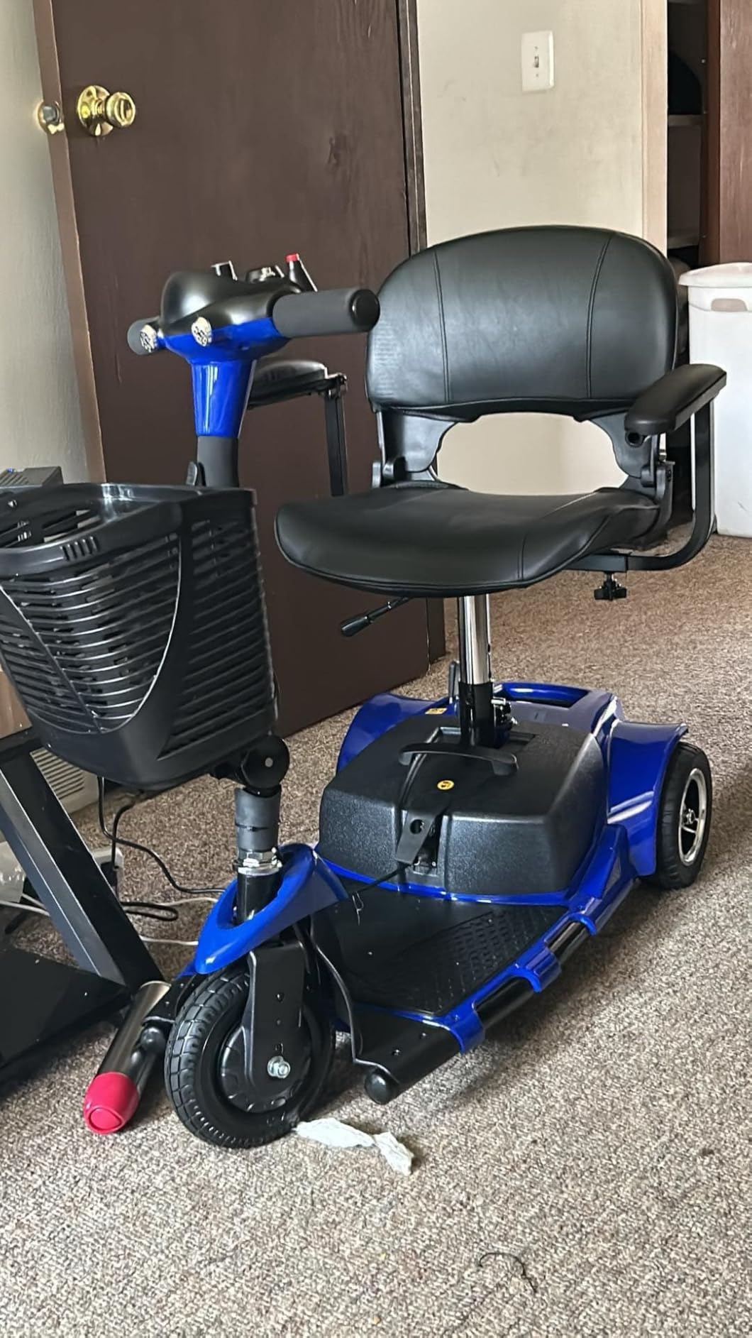 4 Wheel Mobility Scooters for Adults,Collapsible Compact Electric Scooter,Heavy Duty Powered Mobile Wheelchair Device with Lights,Basket and Long-Lasting Battery customer photo 1