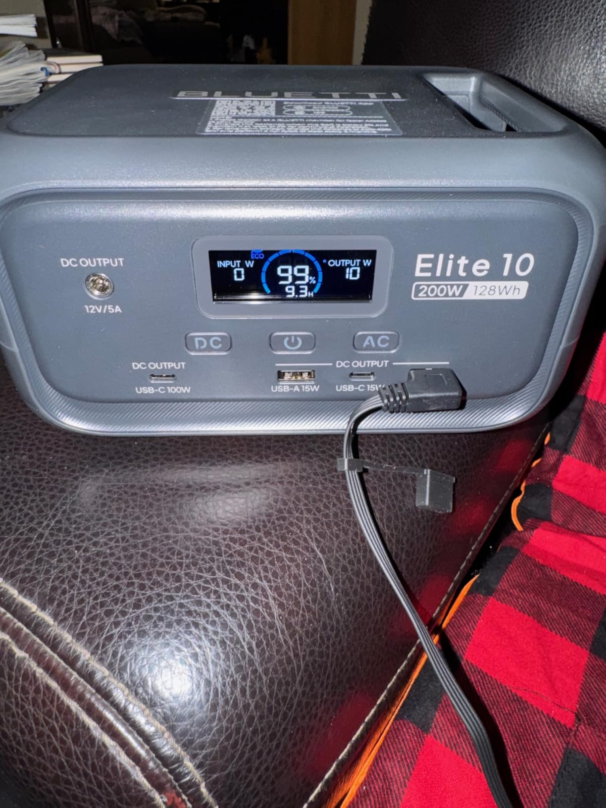 Heated Sleeping Bag pad, Operated by 5V/2A USB Power Supply (Battery NOT Included). Black & Red Flannel. customer photo 2