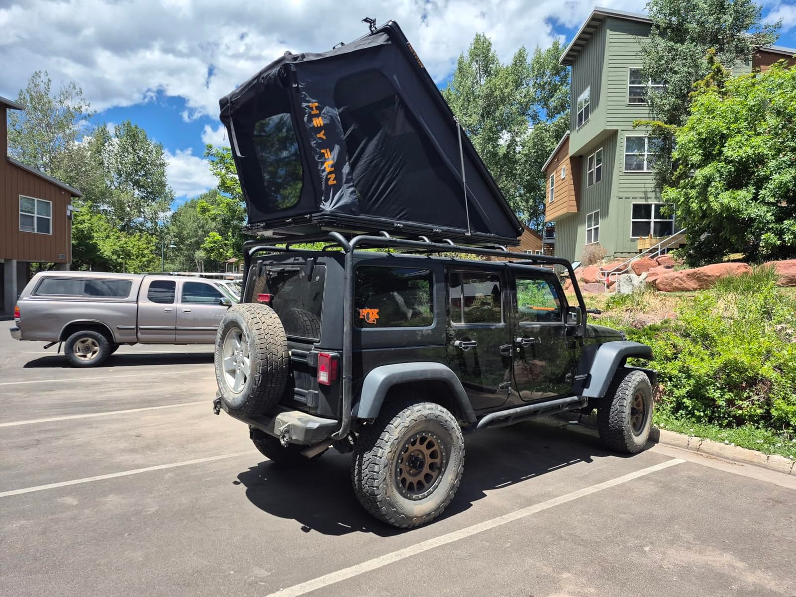 Voyager Pro Rooftop Tent Hard Shell, Aluminum Pop Up Roof Top Tent | 30% Extra Space, Skyview Window, Side Awning&LED Strip, Compatible with Truck Jeep SUV Van&Trailer for 2-3 Person Camping customer photo 1