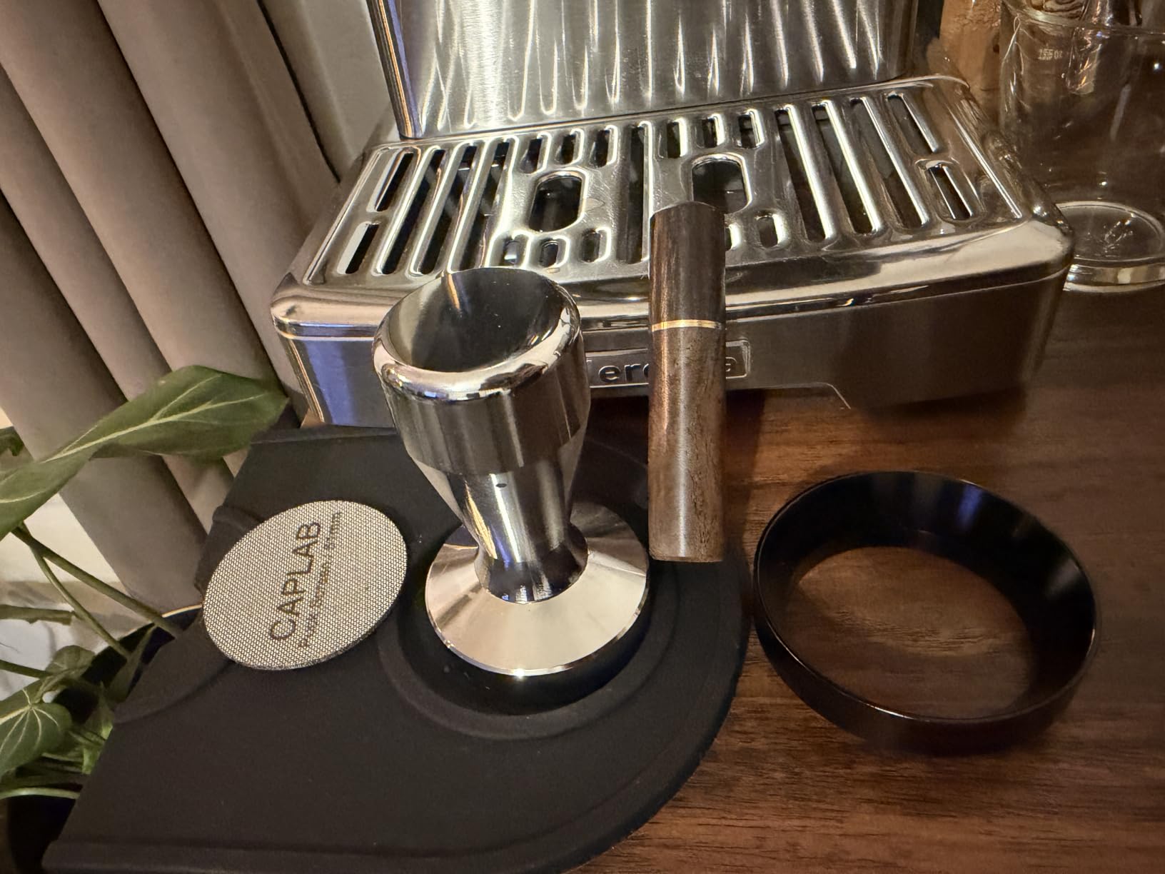 51mm Espresso Accessories Kit, Spring Loaded Calibrated Tamper, WDT Tool, Dosing Funnel Set, Fits Delonghi CASABREWS atatix and other 51mm Portafilters, for a Clean & Tidy Workspace customer photo 1