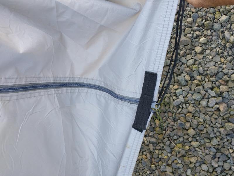KING BIRD Premium Travel Trailer RV Cover, Heavy Duty 600D Oxford Camper Cover, 100% Waterproof Ripstop Anti-UV Windproof, Fits 27-30ft, Includes 4 Tire Covers, 6 Gutter Covers & Straps customer photo 2