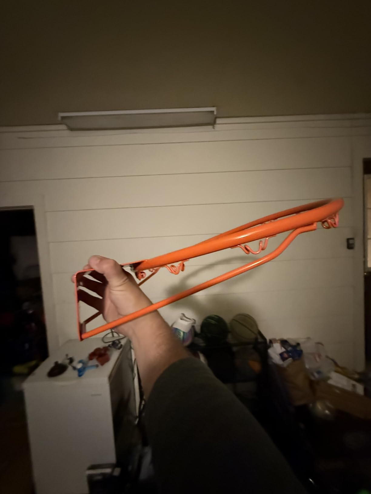 Basketball Hoop 40/44/48 Inch Impact Backboard 4.8-10FT Height Adjustable customer photo 2
