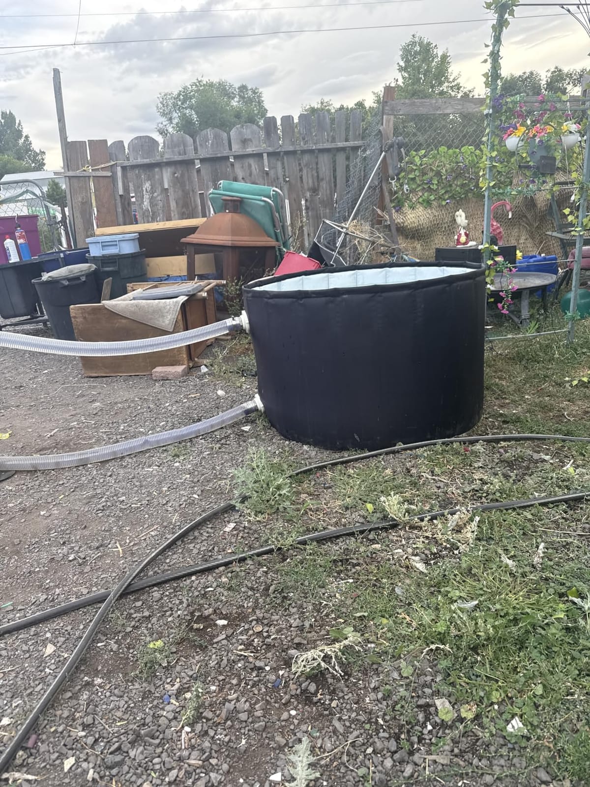 Foldable Wood-Fired Outdoor Bathtub, Non-Inflatable & Portable Pool/Bathtub 2-in-1 Bath & BBQ Family Outdoor Use customer photo 1