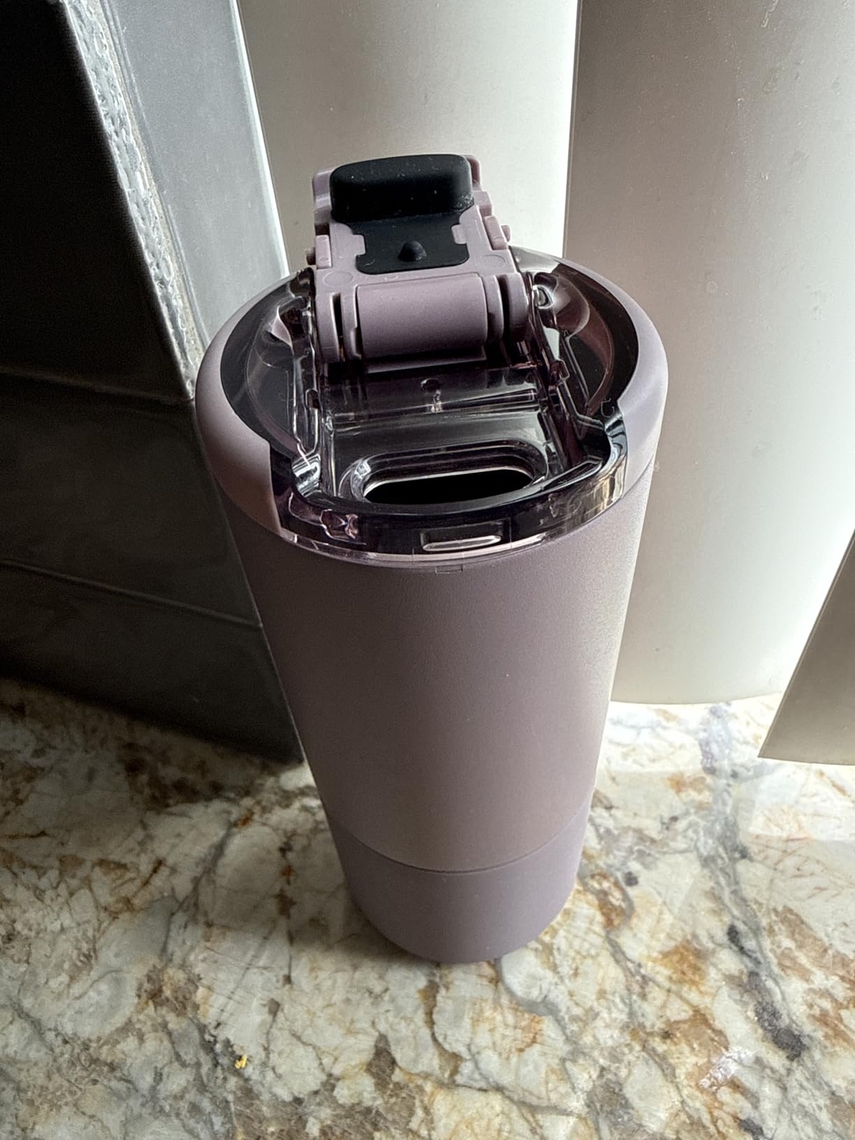 BrüMate Strova 18oz 100% Leakproof Insulated Coffee Mug | Ceramic-Lined Interior | Built-In Silicone Sleeve for Travel | Locking Flip Lid (Java) customer photo 1