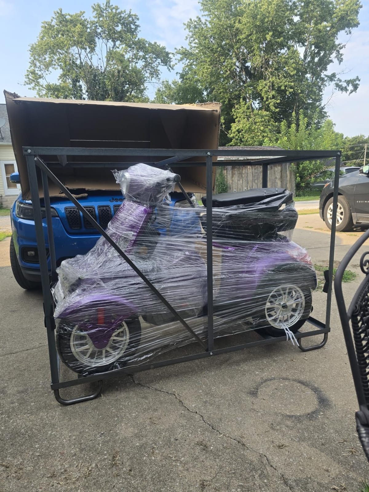 Super Large Electric 4 Wheel Mobility Scooters, Heavy Duty 800W Wheelchair Device, 25 Miles Long Range, All Terrain Mobility Scooter,Speed Adjust, Remote Key,Receive Ready to Ride (Blue) customer photo 1