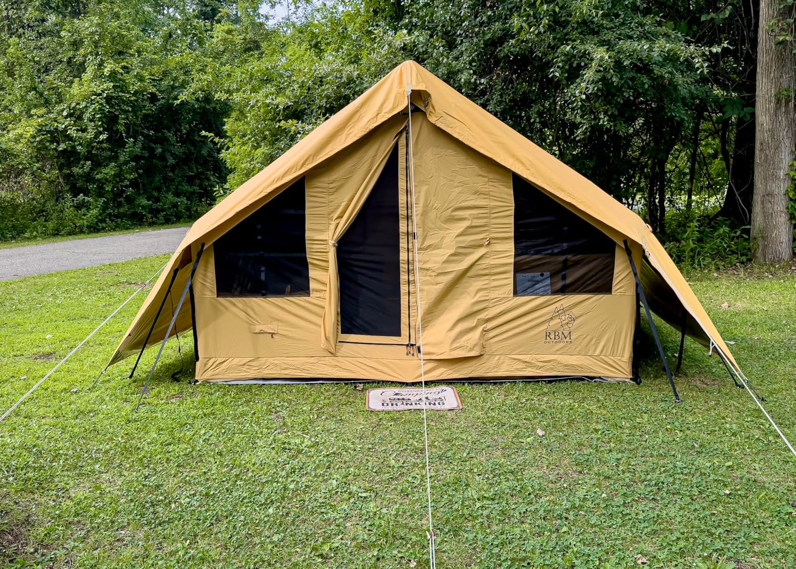 RBM Outdoors Panda Canvas Inflatable Tents for Camping with Stove Jack | Inflatable Tent House for Camping, Hot Tent, Blow Up Tent with Skylight, Fast Setup, Air Beam, Pump Included, Multiple Sizes customer photo 1