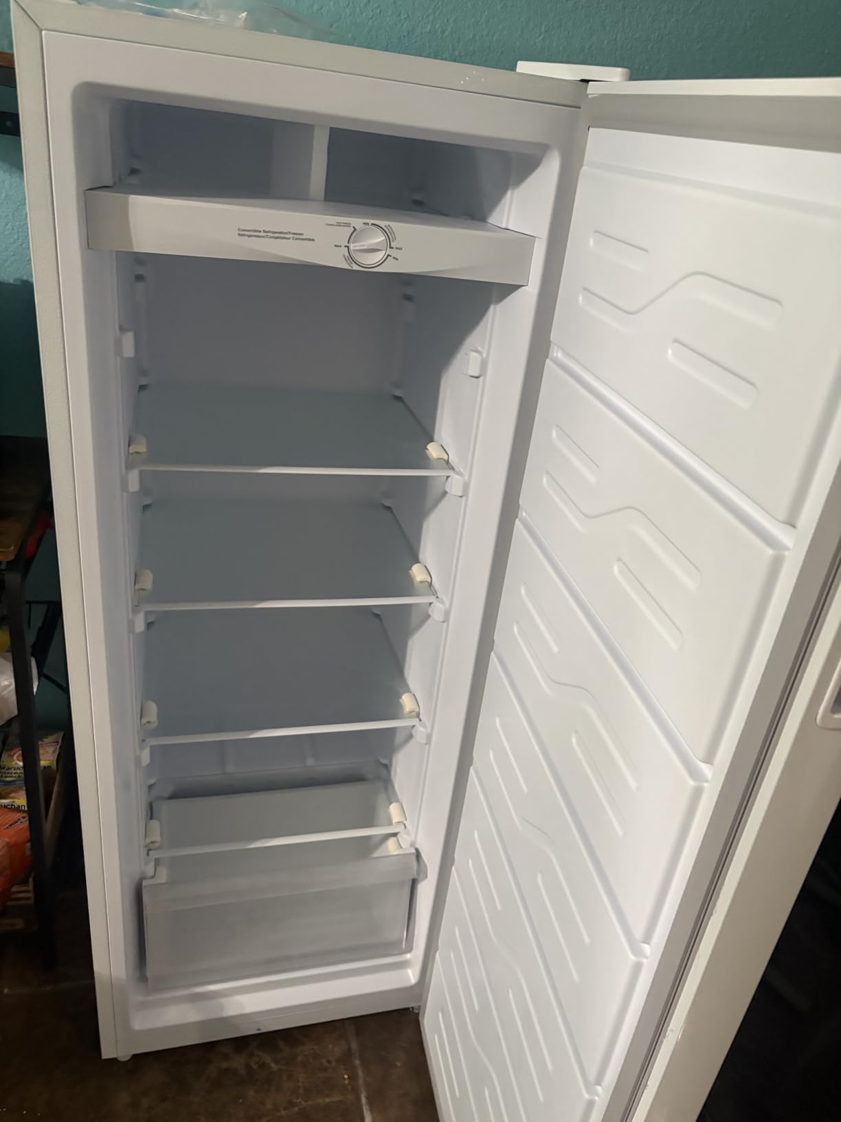 Upright Freezer 7.0 Cu.Ft, Convertible Stand Up Freezer or Refrigerator, Large Capacity with 5 Adjustable Shelves & Reversible Door, Upright Fridge for Home, Garage, Apartment customer photo 1