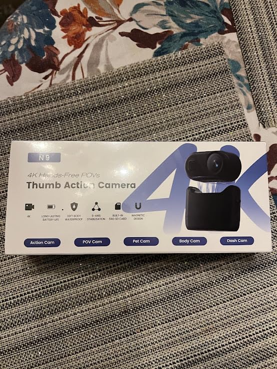 4K Mini Body Camera, Wearable Magnetic Thumb Action Cam with 6-Axis EIS, 40M Waterproof POV Camera for Motorcycle Helmet, Bike Mount & Vlogging (Supports 256GB) customer photo 1